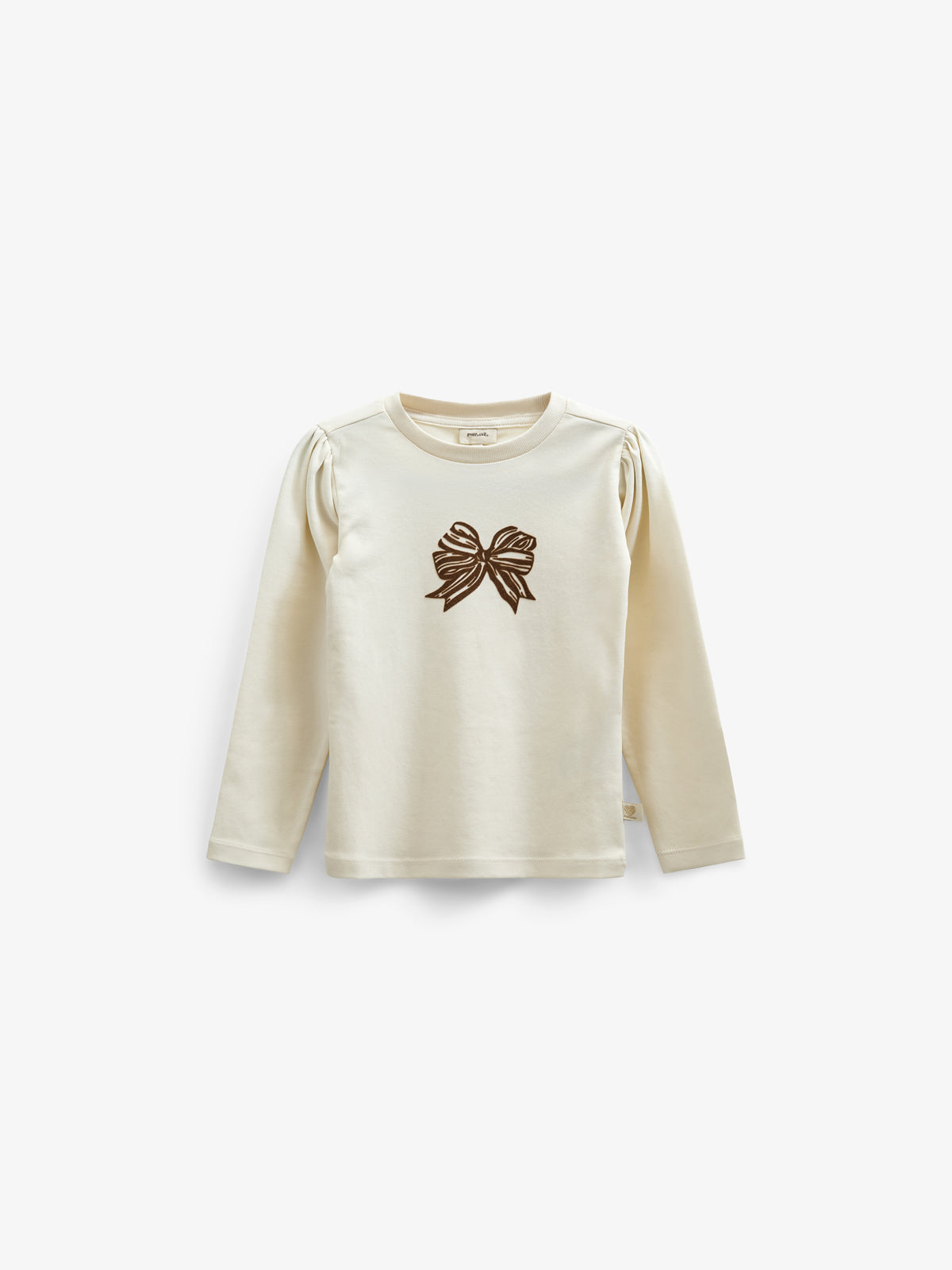 Long Sleeve Slub Jersey T-Shirt - Kids - Off White | 100848 Kendell