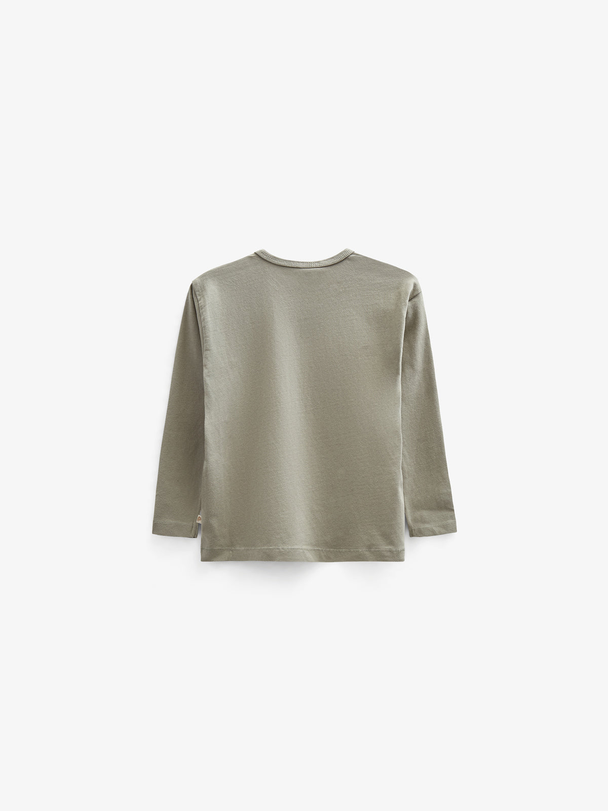 long sleeve T-shirt with Embroidery - Kids - Dusty Green | 100856 Brandon