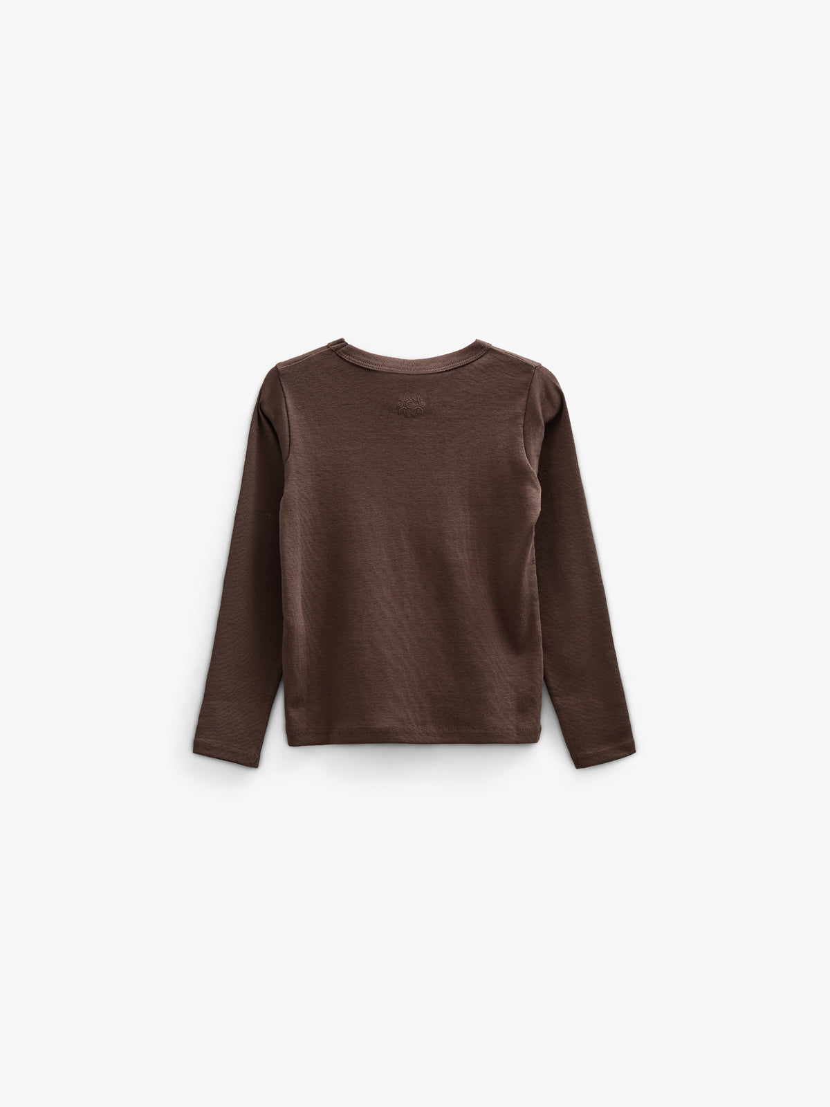 Long Sleeve T-shirt with Chest pocket - Kids - Chocolate | 100870 Sienna