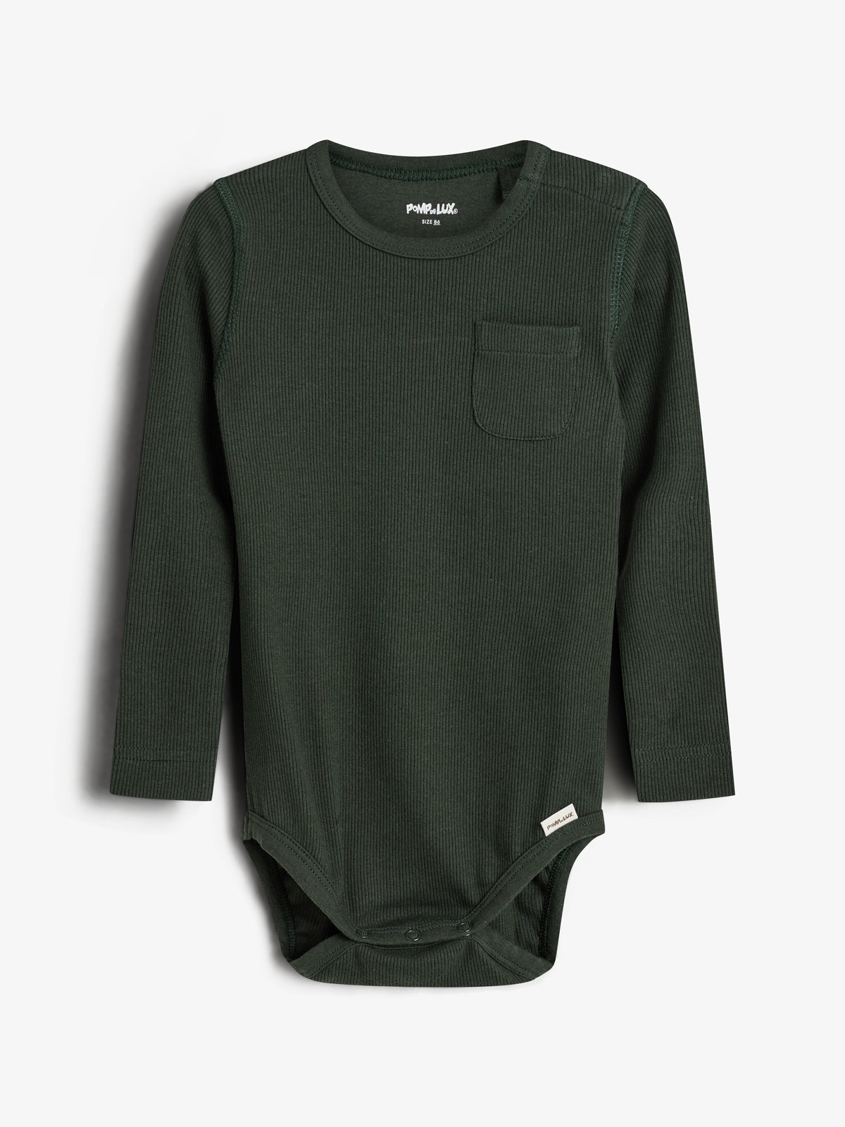 Basic Rib Bodysuit - Little - Dark Green