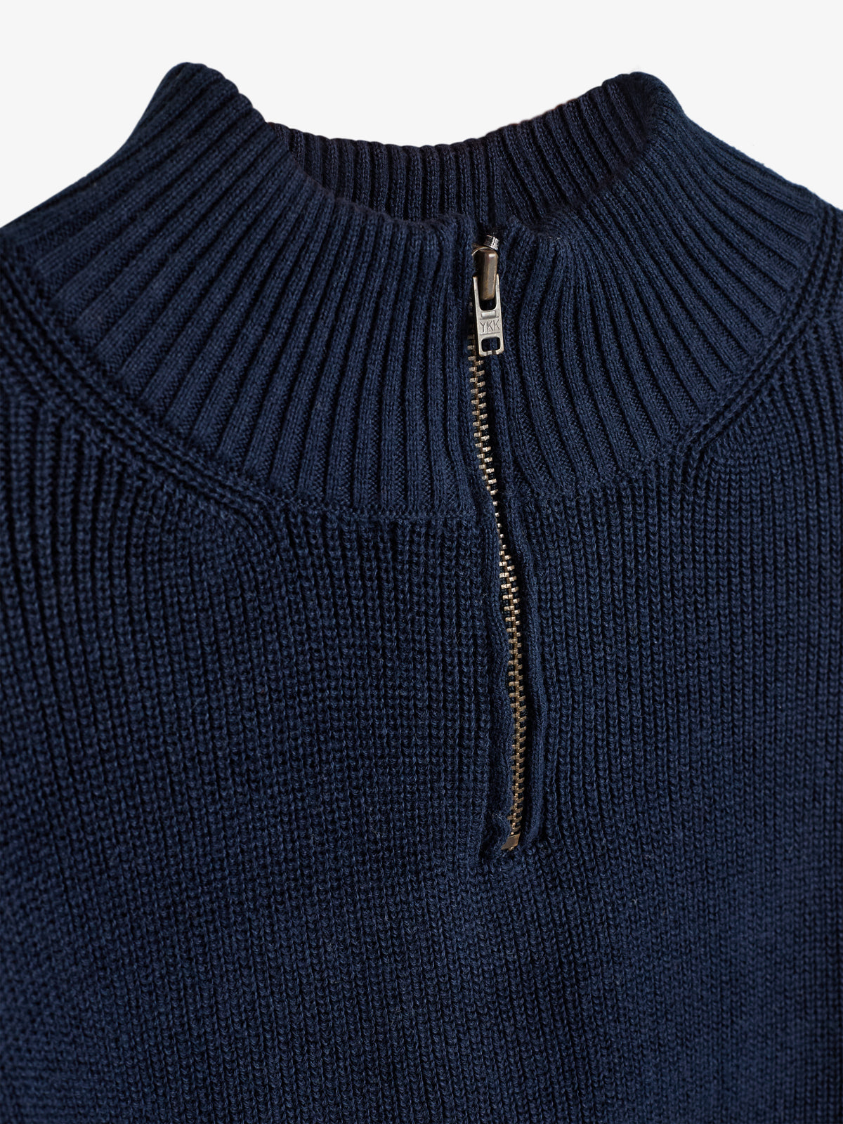 Quarter Zip Sweater - Kids - Navy