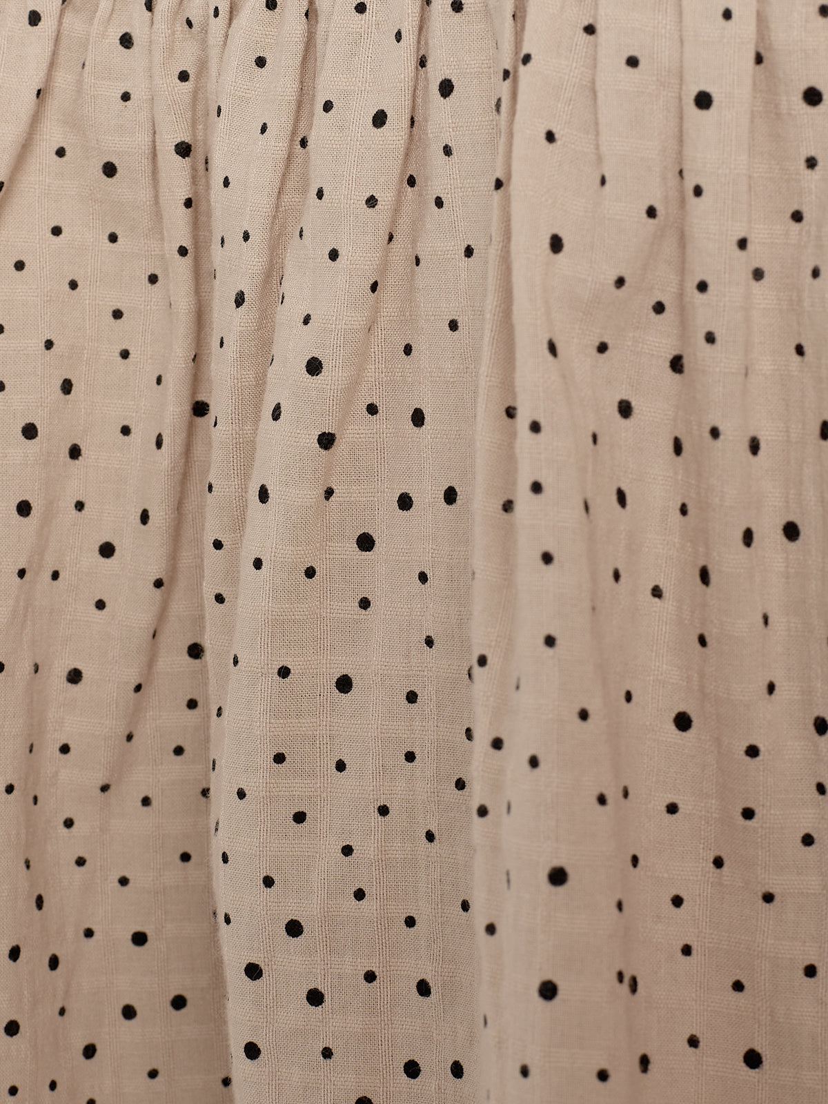 Cotton Dress w. Micro Dots - Kids - Moonlight