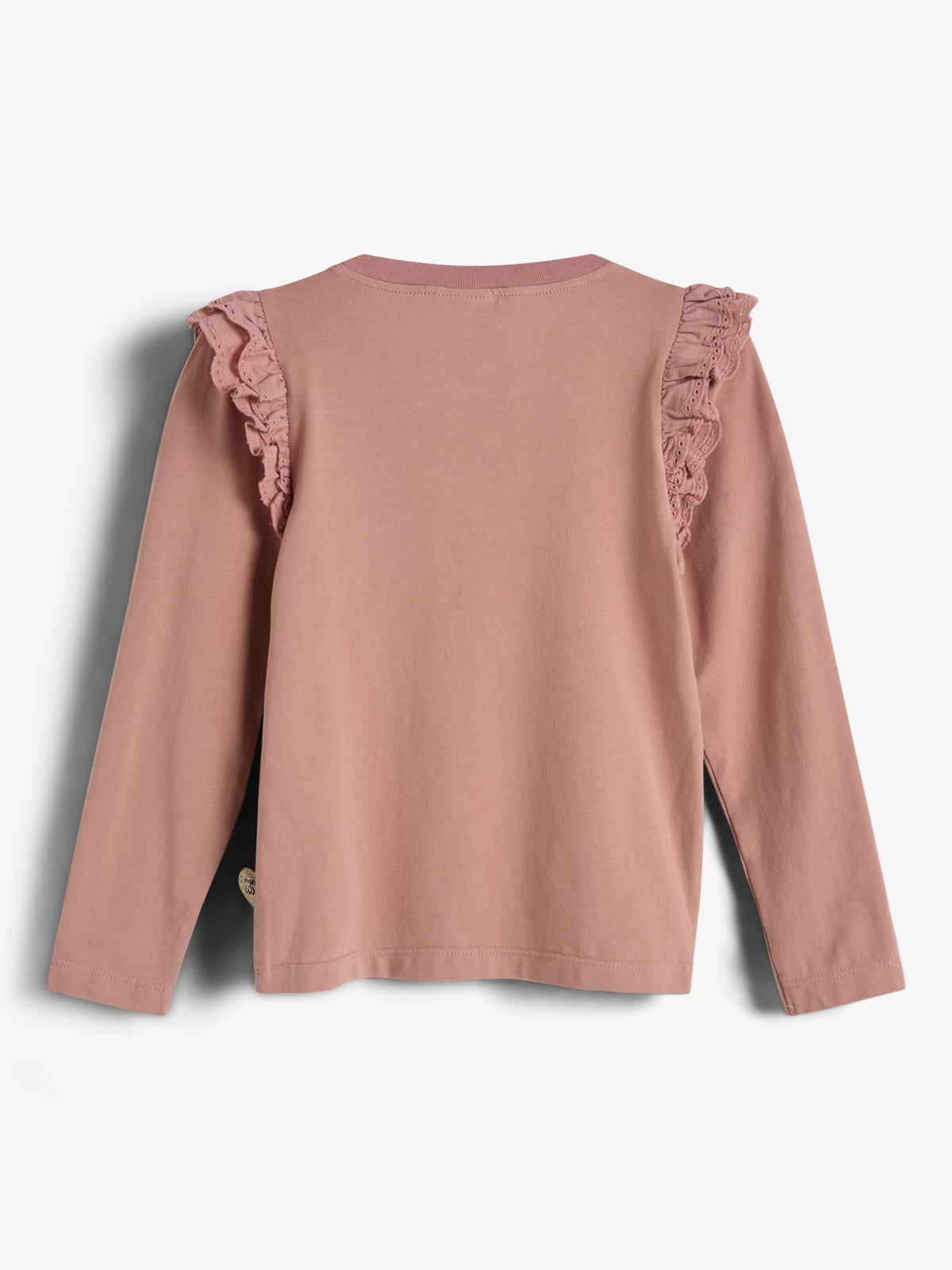 Frill Cap Jersey Blouse - Kids - Dusty Rose