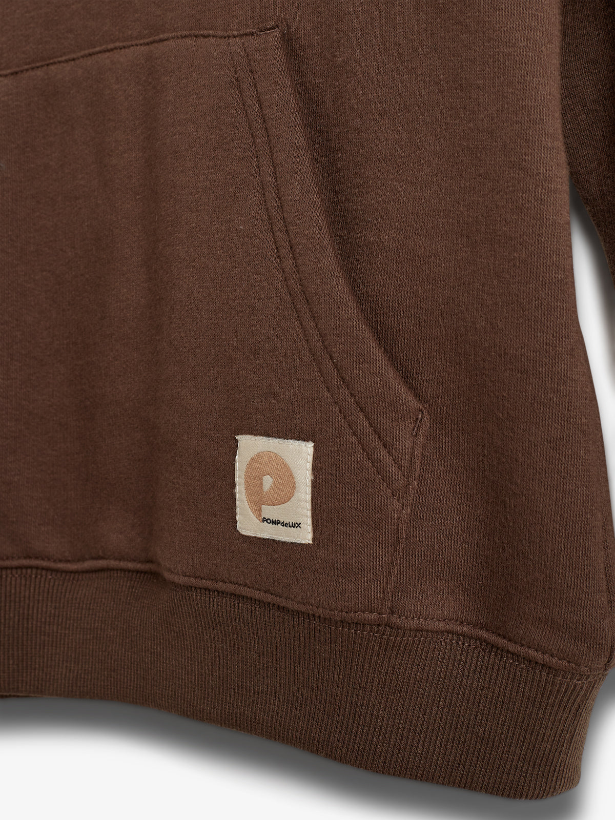 Hoodie w. Kangaroo Pocket - Kids - Dark Earth