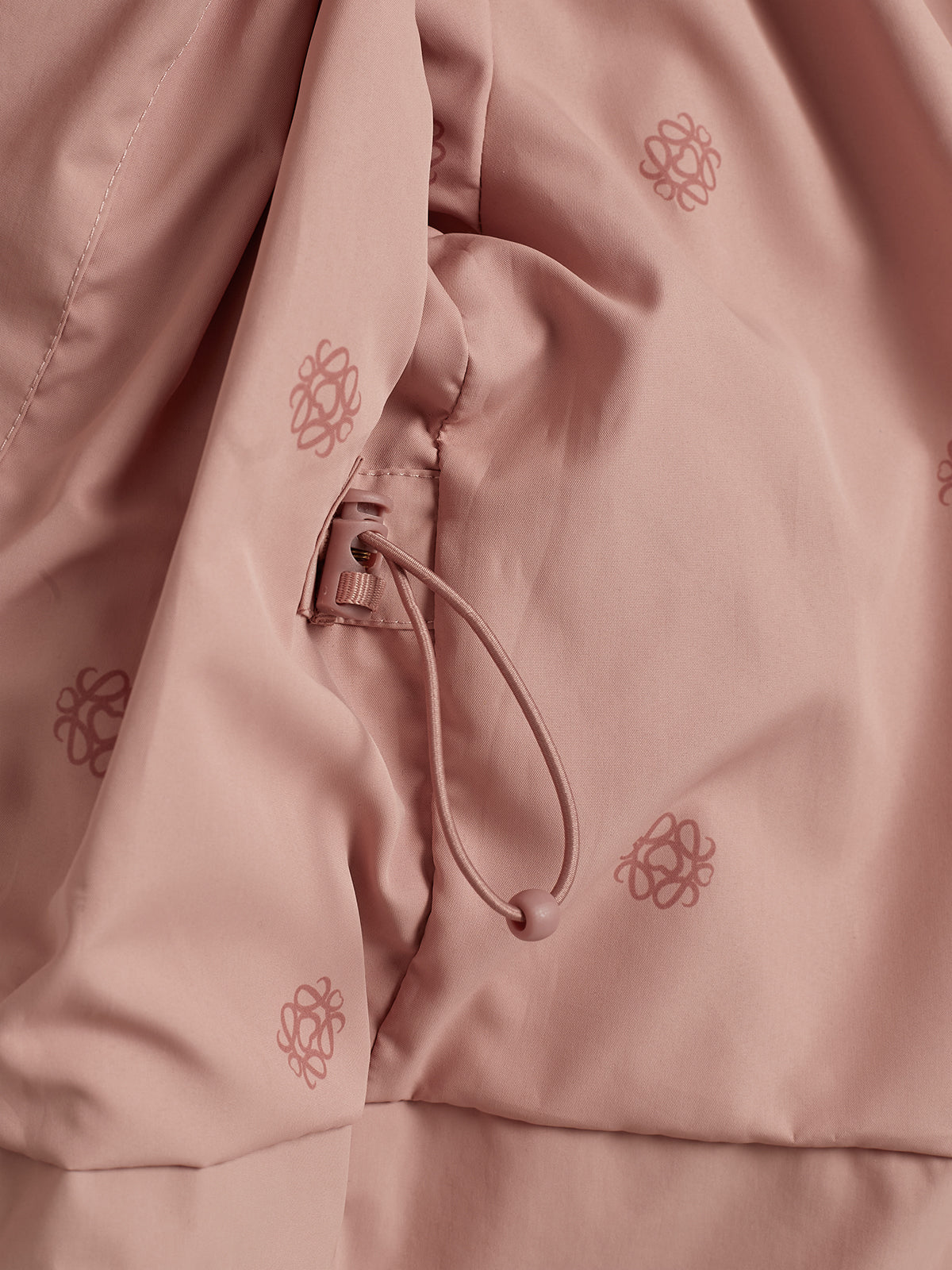 Rain Jacket w. Drawstring - Kids - Dusty Rose