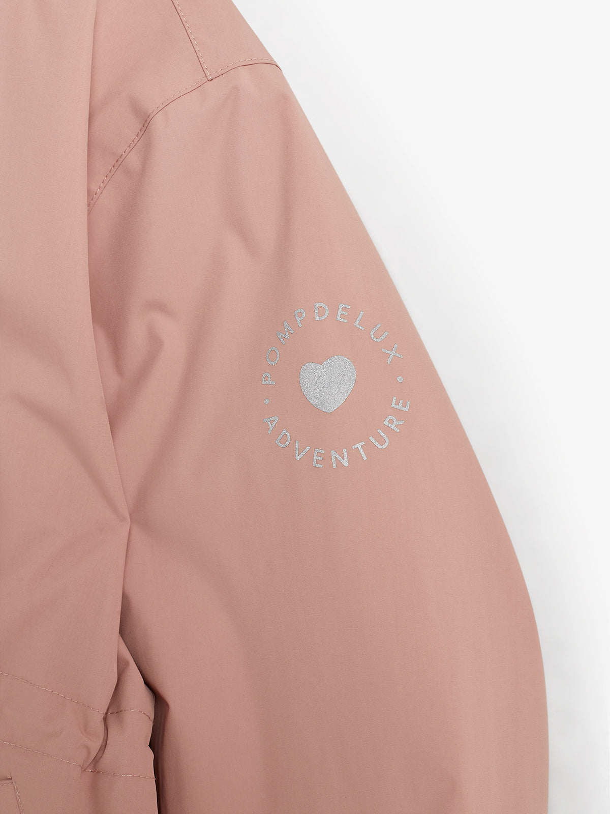 Rain Jacket w. Drawstring - Kids - Dusty Rose