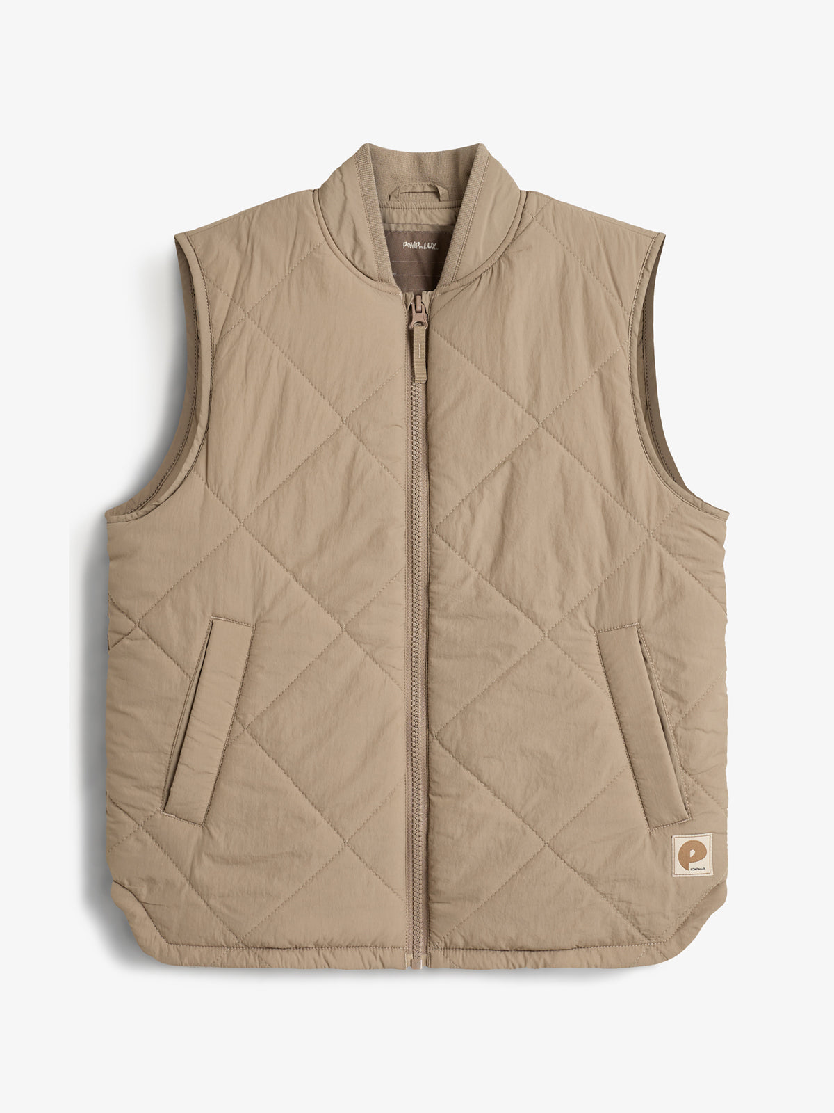 Quilted Gilet - Tween - Dark beige