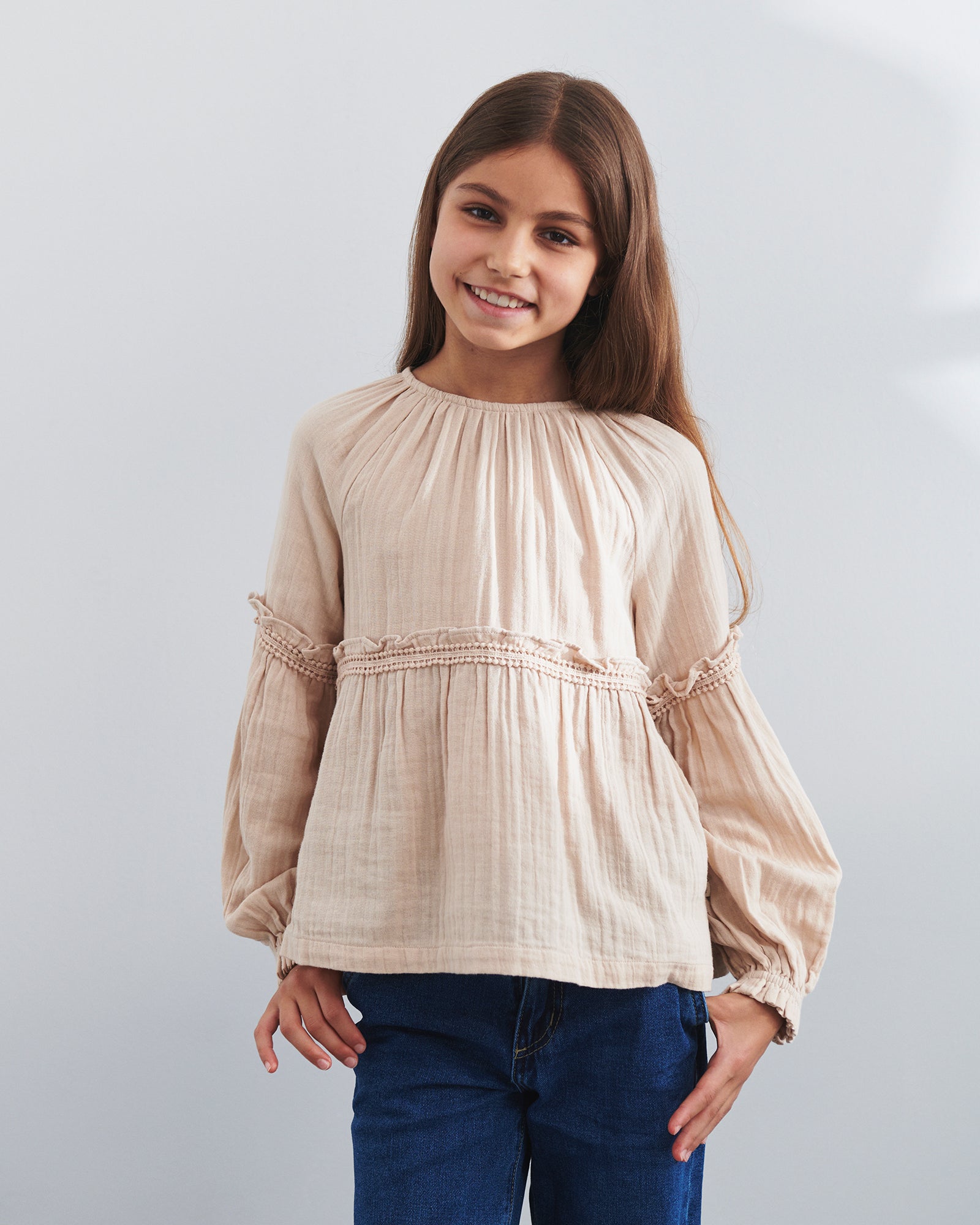 Boho Blouse - Tween - Moonlight