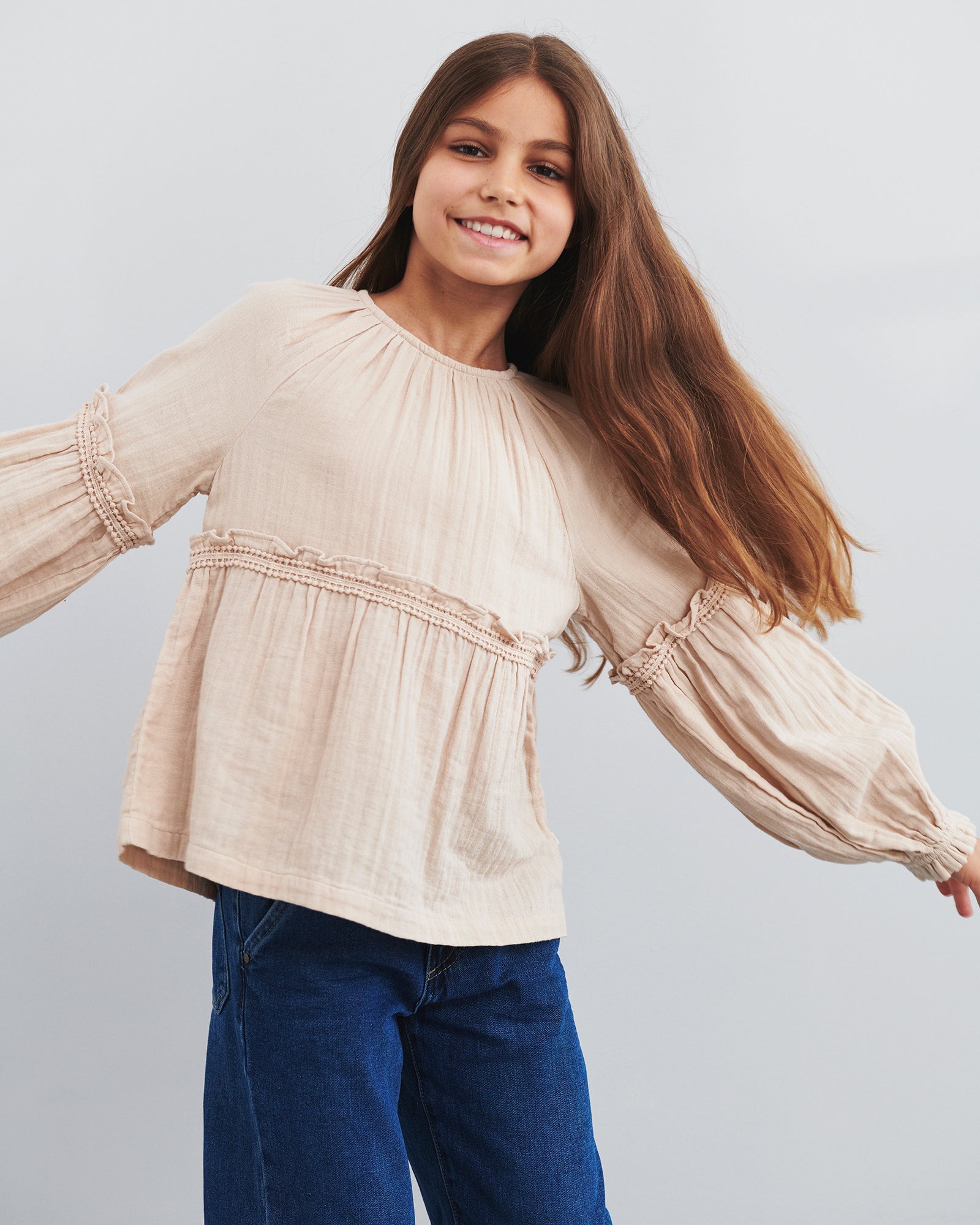 Boho Blouse - Tween - Moonlight