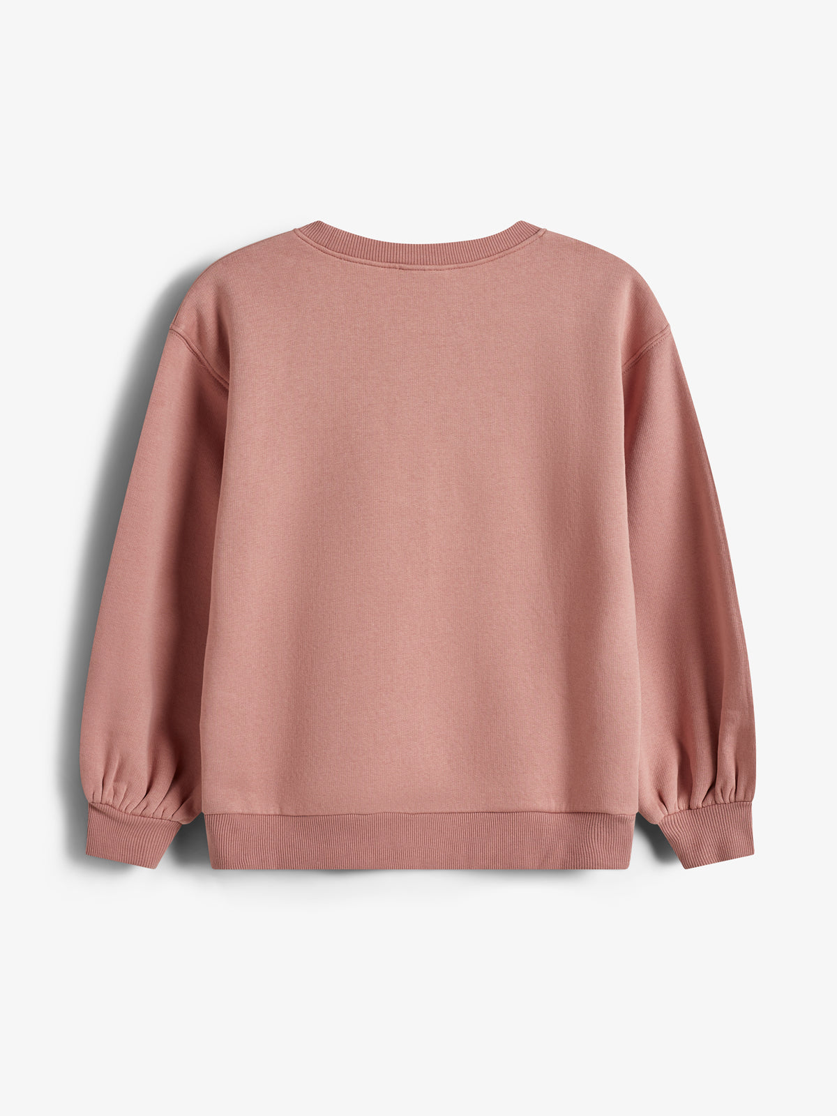 Oversized Sweatshirt w. Embroidery - Tween - Dusty Rose