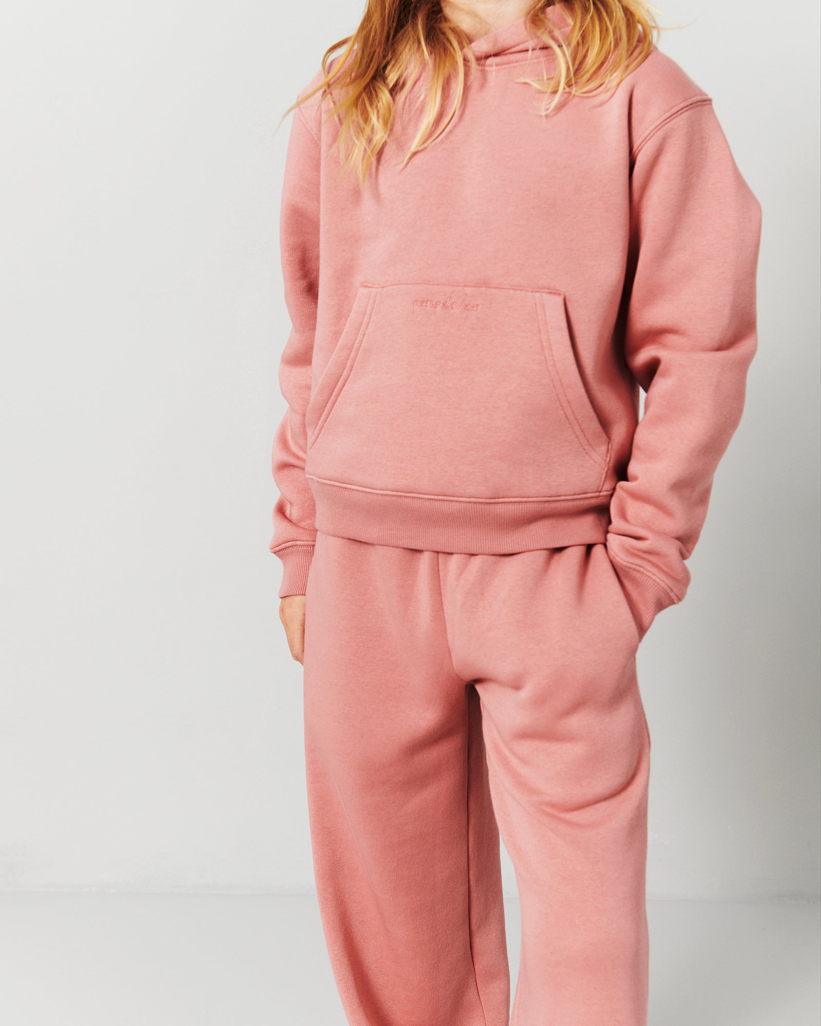 Cropped Hoodie - Tween - Dusty Rose