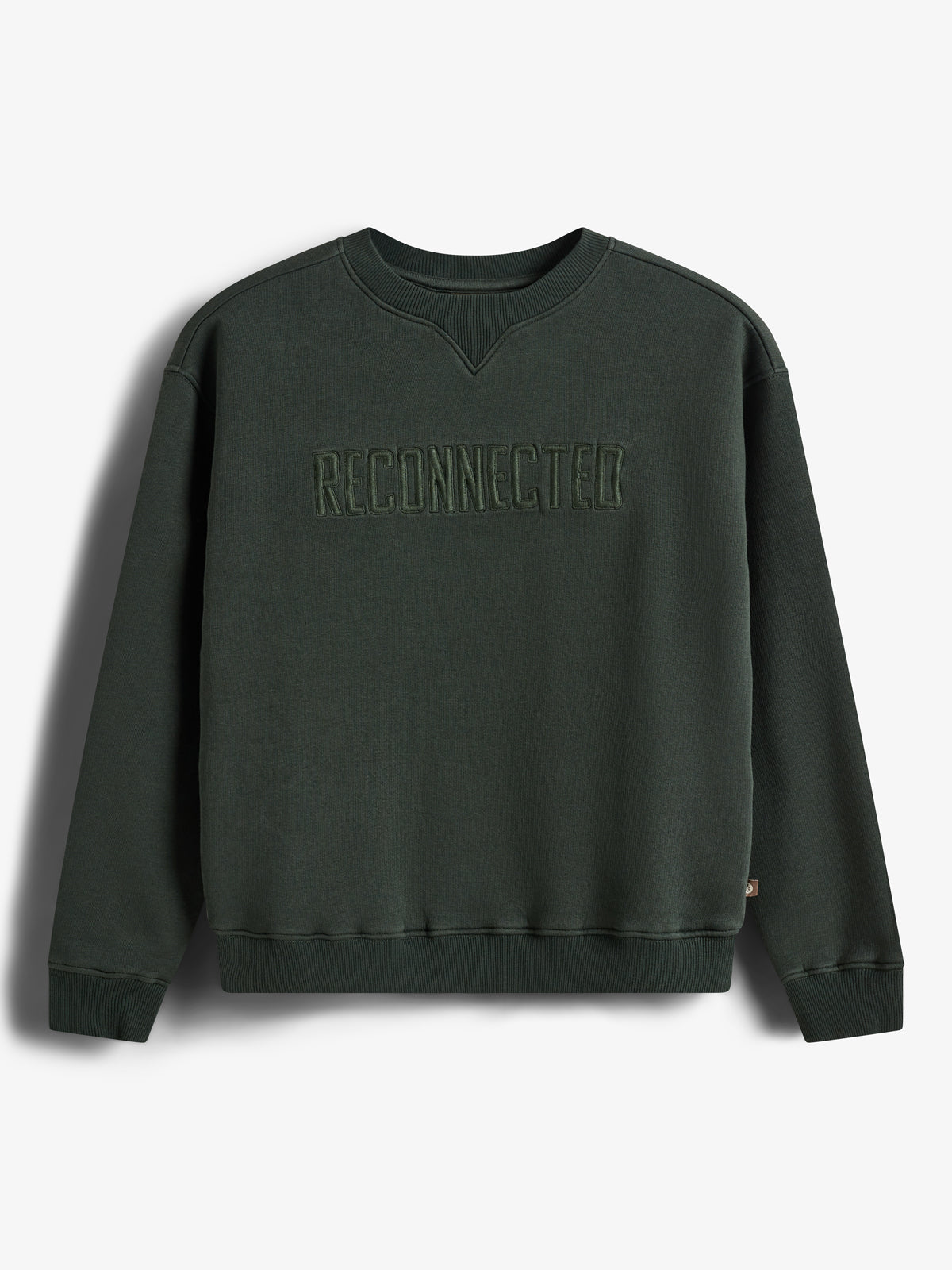 Sweatshirt w. Embroidery - Tween - Dark Green