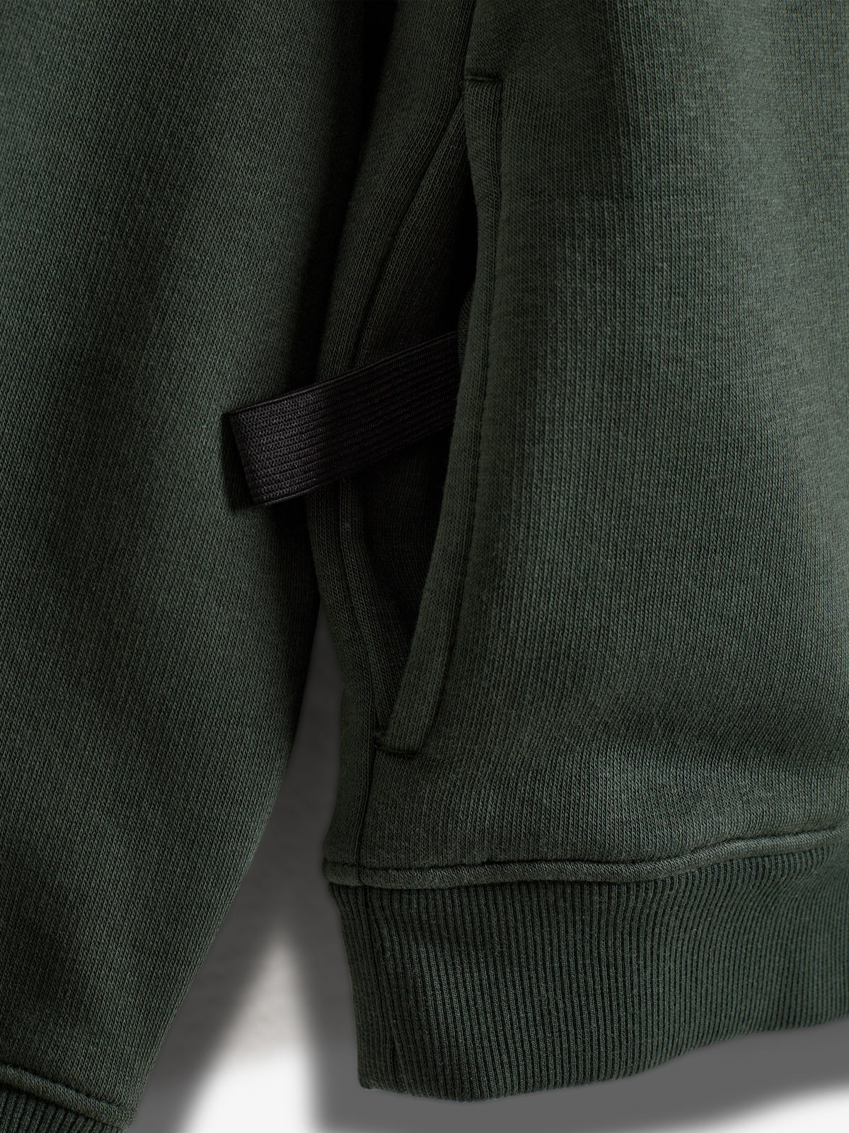 Hoodie w. Side Pocket - Tween - Dark Green