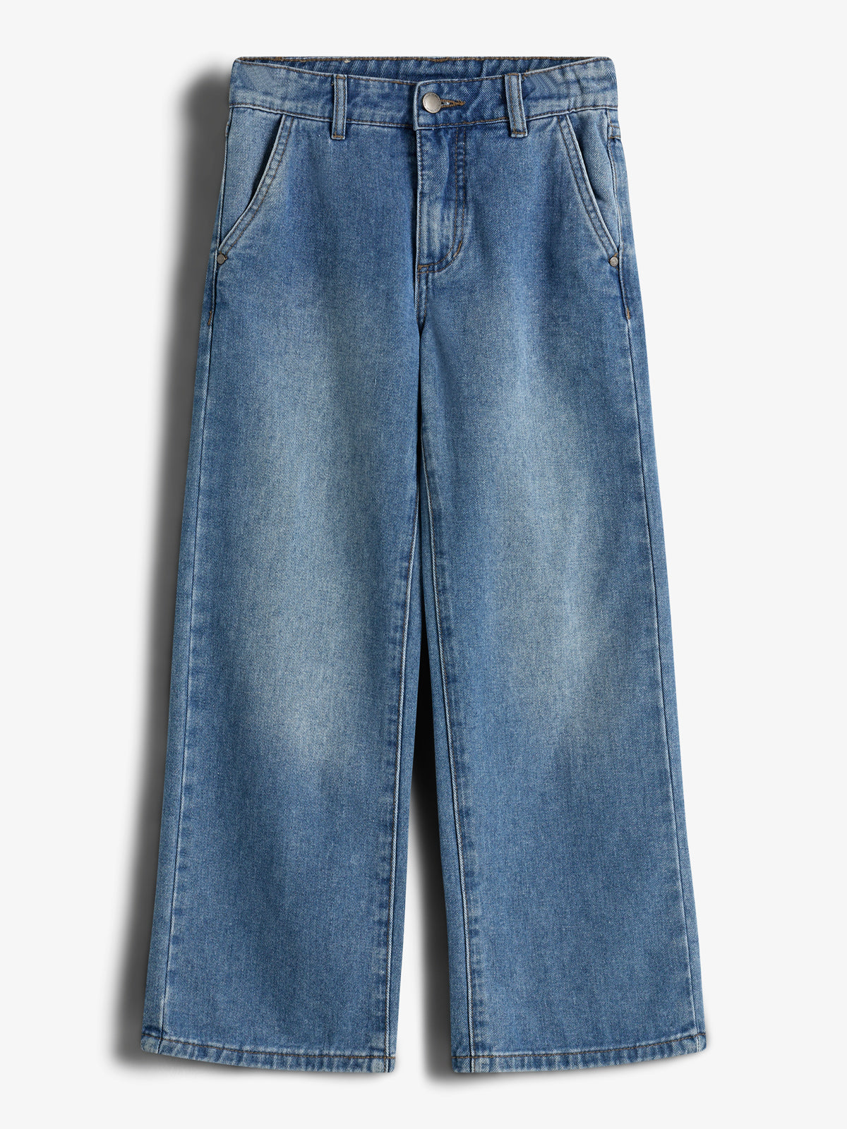 Wide Leg Jeans - Tween - Blue Denim