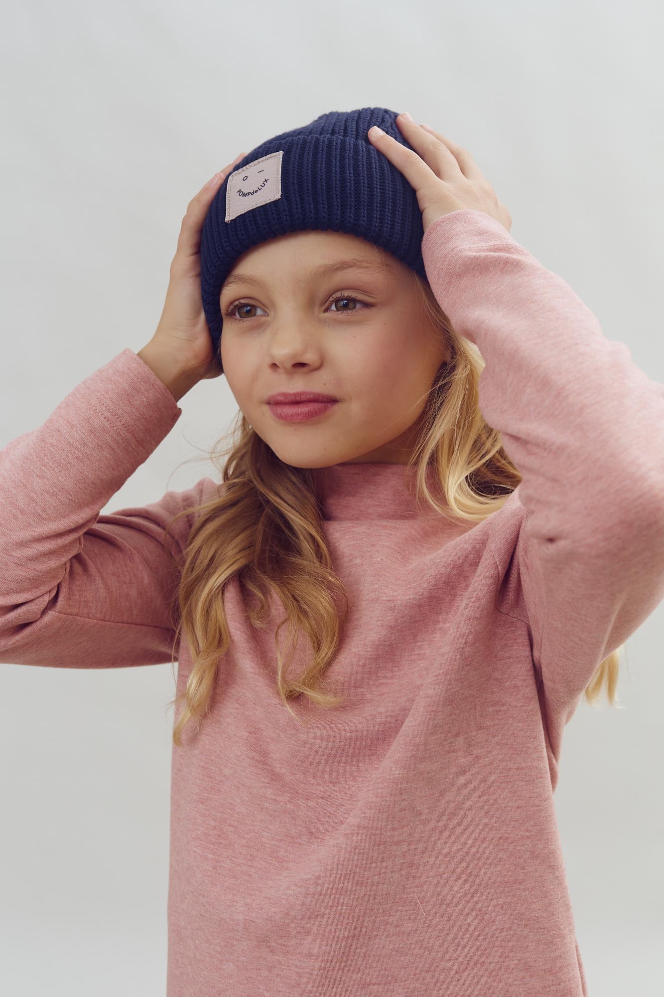 Ribbed Knit Beanie - Tween - Navy