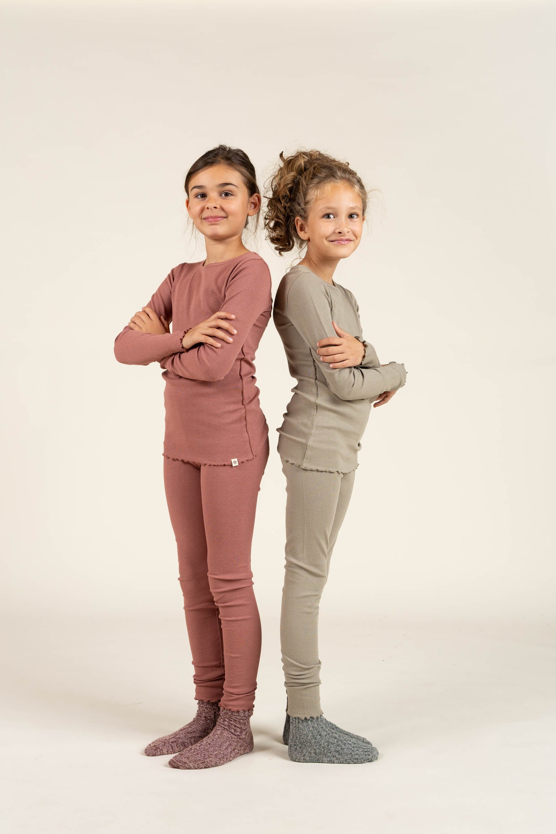 Modal Rib leggings - Tween - Old Rose | 100587 Mia