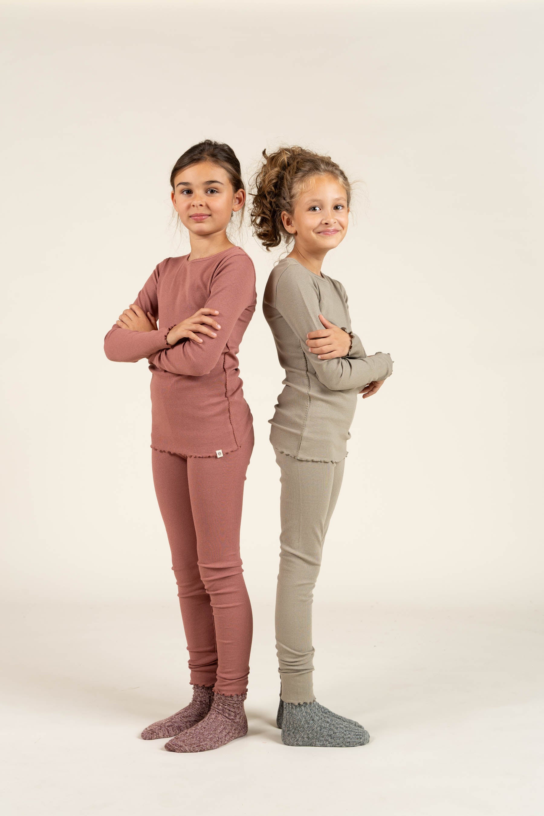 Modal Rib leggings - Tween - Dusty Green | 100591 Mia