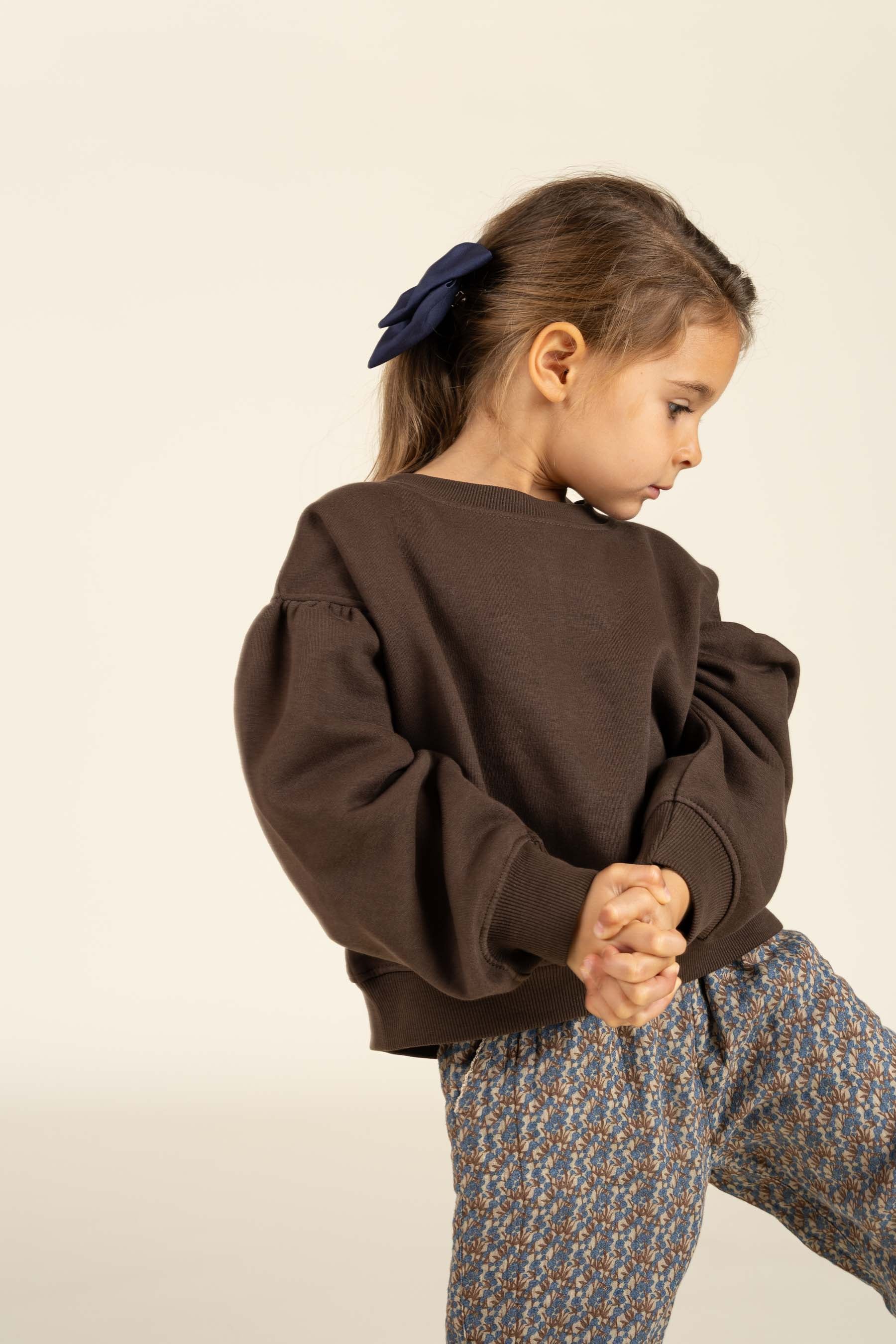 Printed Double Gauze Trousers - Kids - Blue / Brown | 100733 Maggie