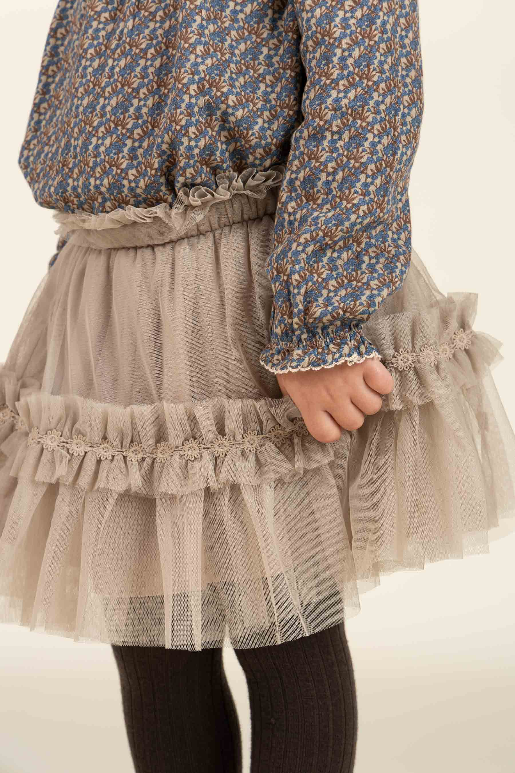 Tulle Skirt - All - Caffe Latte | 100670 Mille