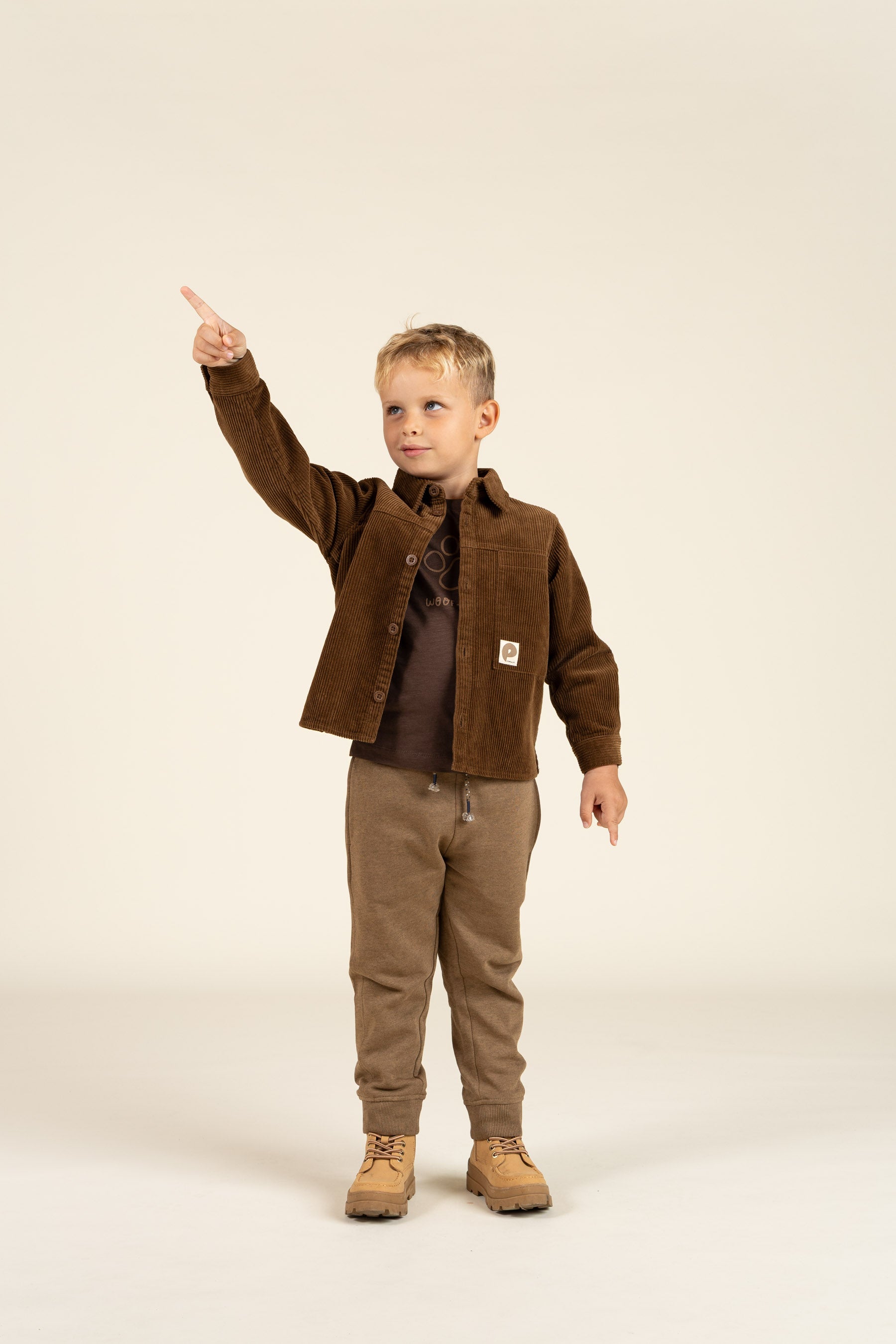 Long Sleeve Slub Jersey T-Shirt - Kids - Chocolate | 100832 Kevin