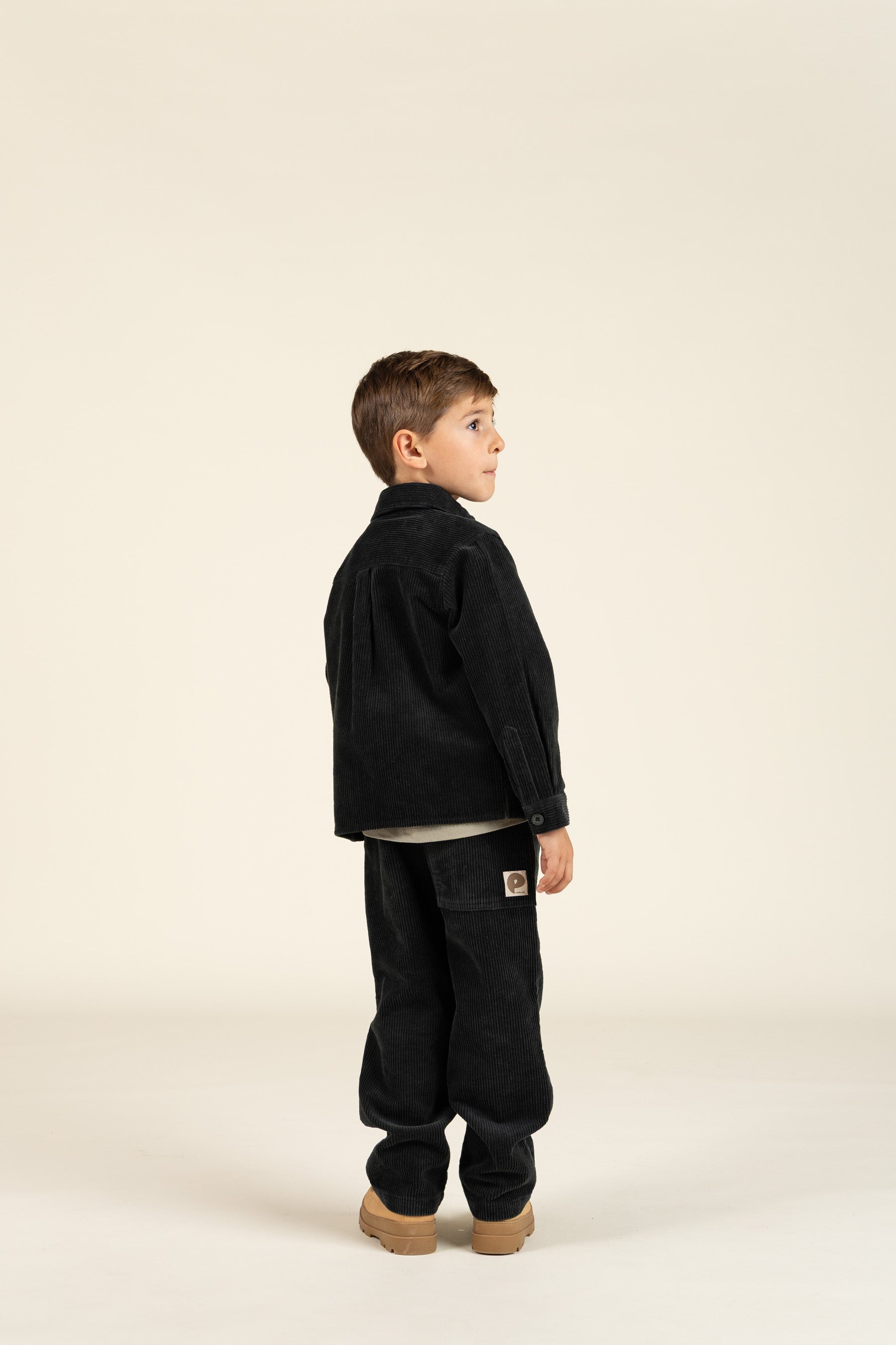 Corduroy Pull-on Trousers with String - Kids - Forest Green | 100600 Jace