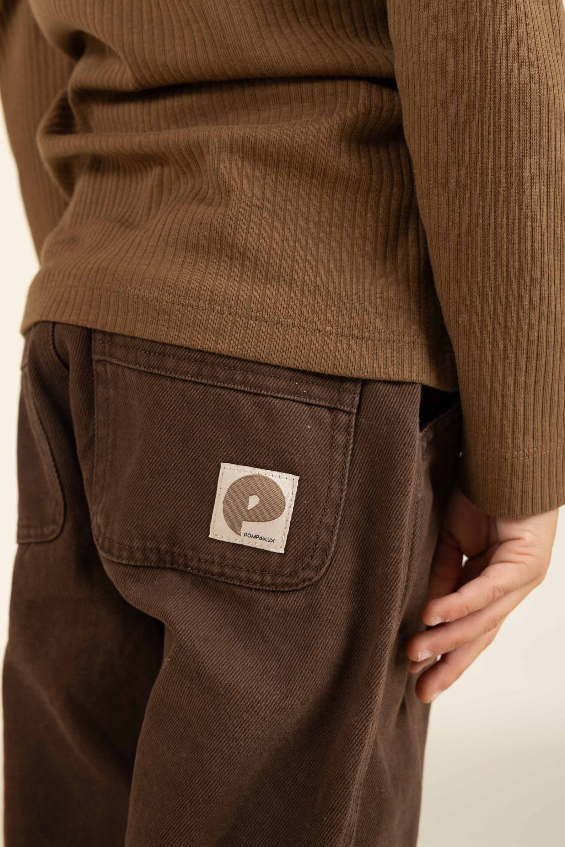 Twill Trousers - Kids - Chocolate | 100606 Carter