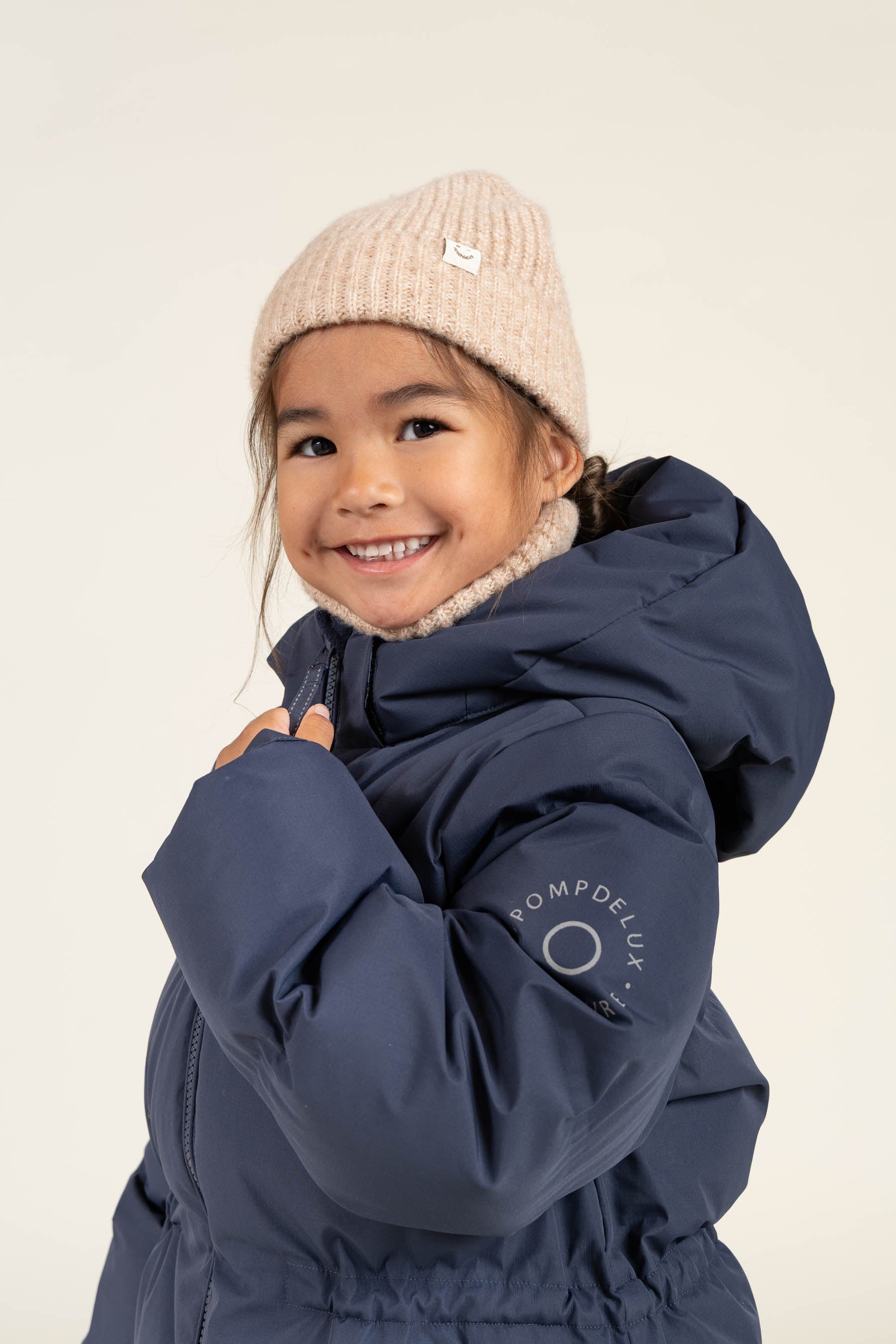 Winter Jacket with Drawstring - Kids - Navy | 100538 Elenor