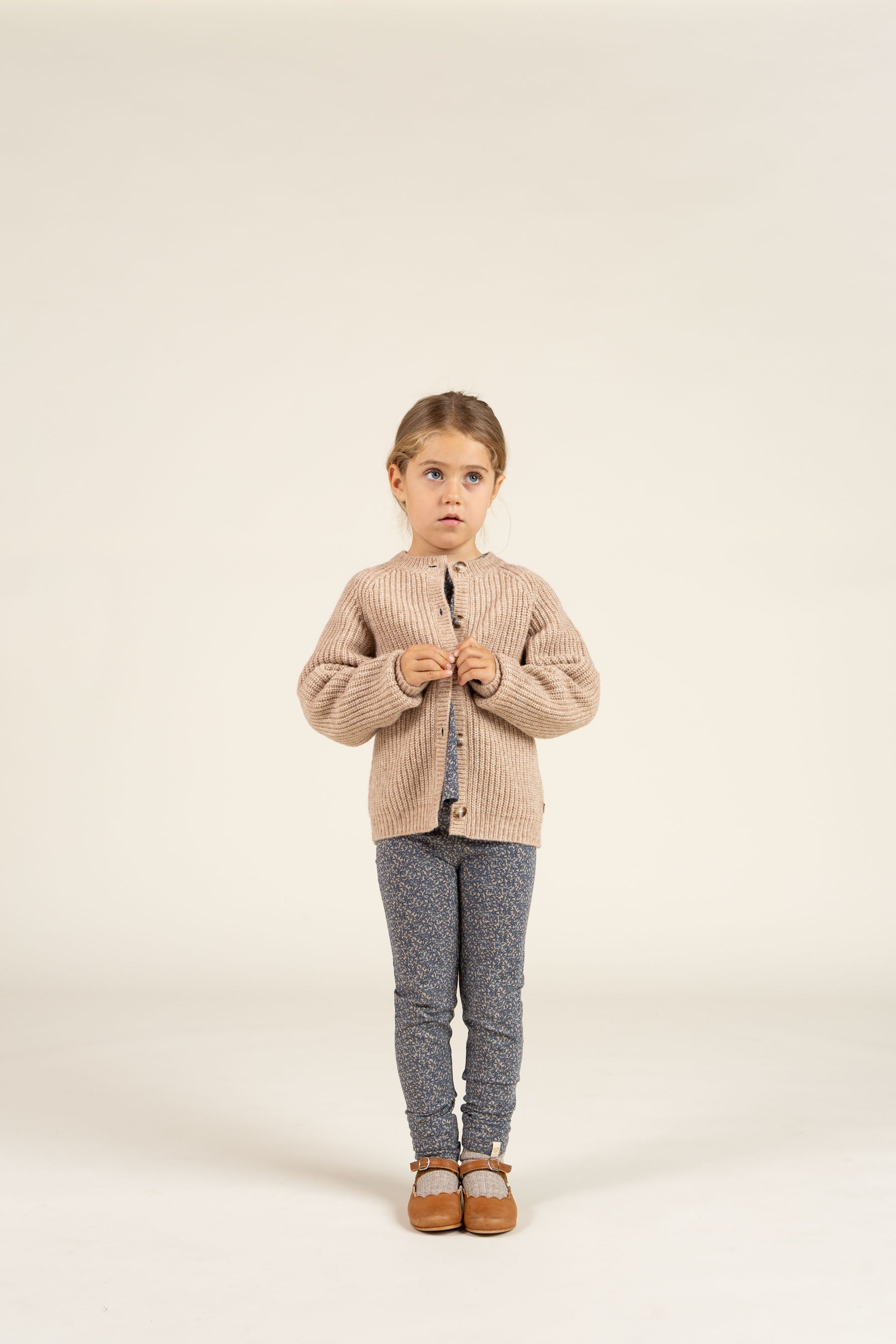 Printed Jersey Leggings - Kids - Blue | 100768 Ada