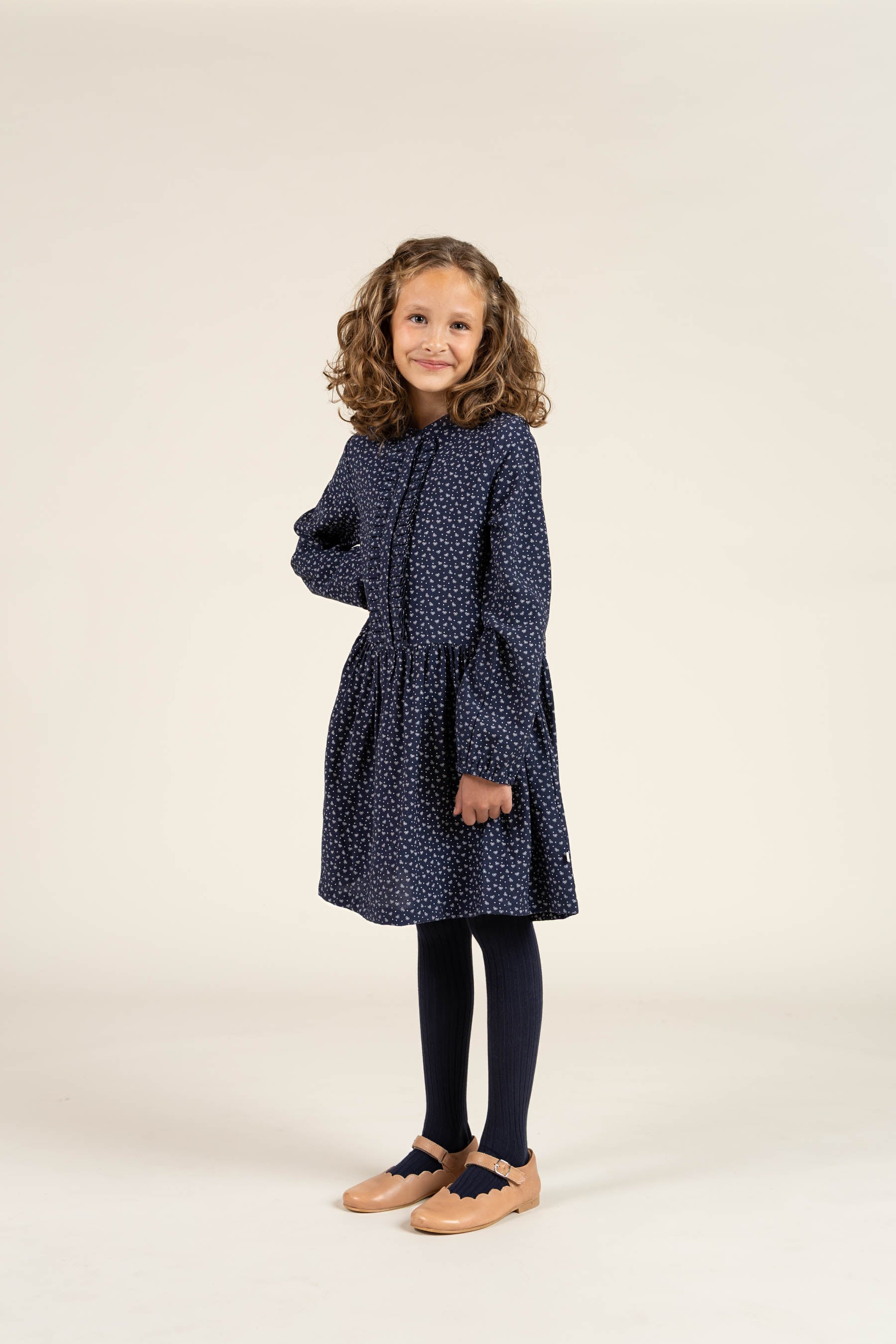 Printed Crepe viscose Dress - All - Navy | 100662 Ana