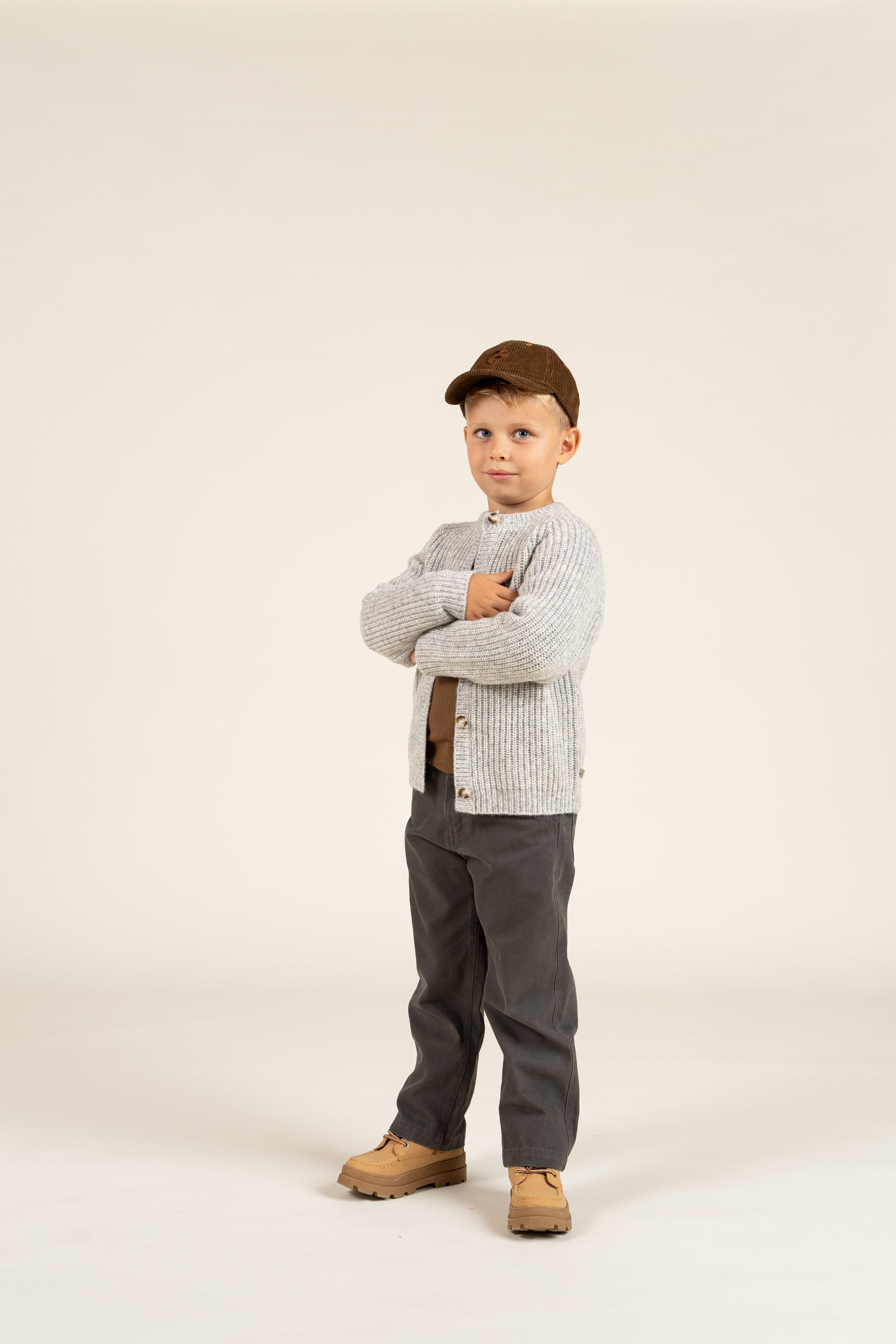 Canvas Trousers - Kids - Dark Grey | 100117 Dereck