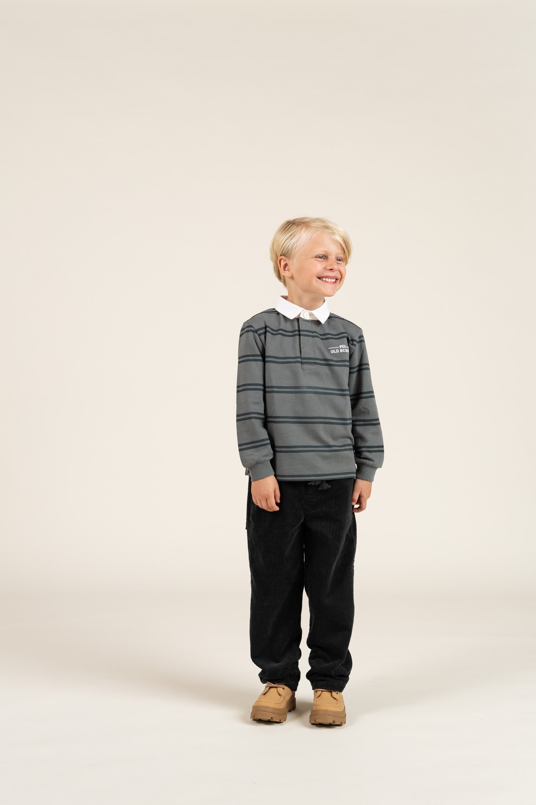 Corduroy Pull-on Trousers with String - Kids - Forest Green | 100600 Jace