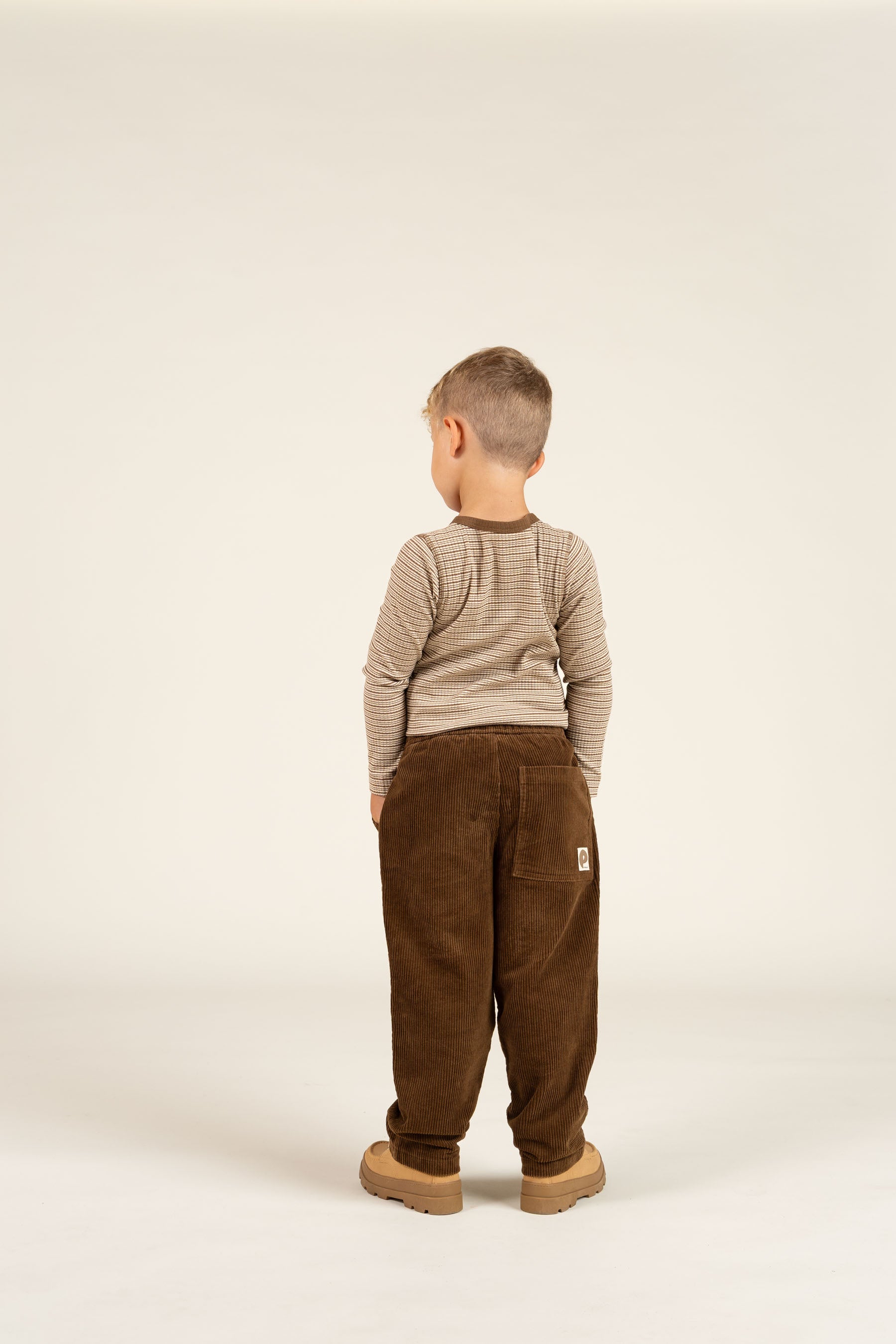 Corduroy Pull-on Trousers with String - Kids - Coffee | 100602 Jace