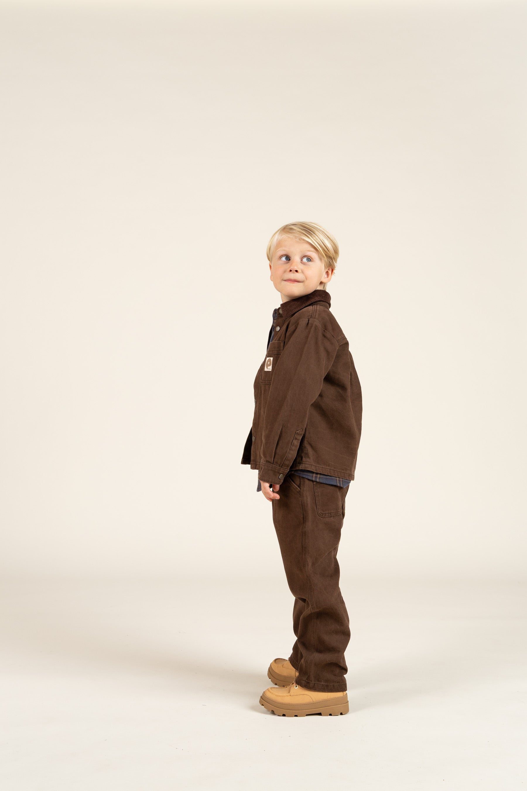 Twill Trousers - Kids - Chocolate | 100606 Carter