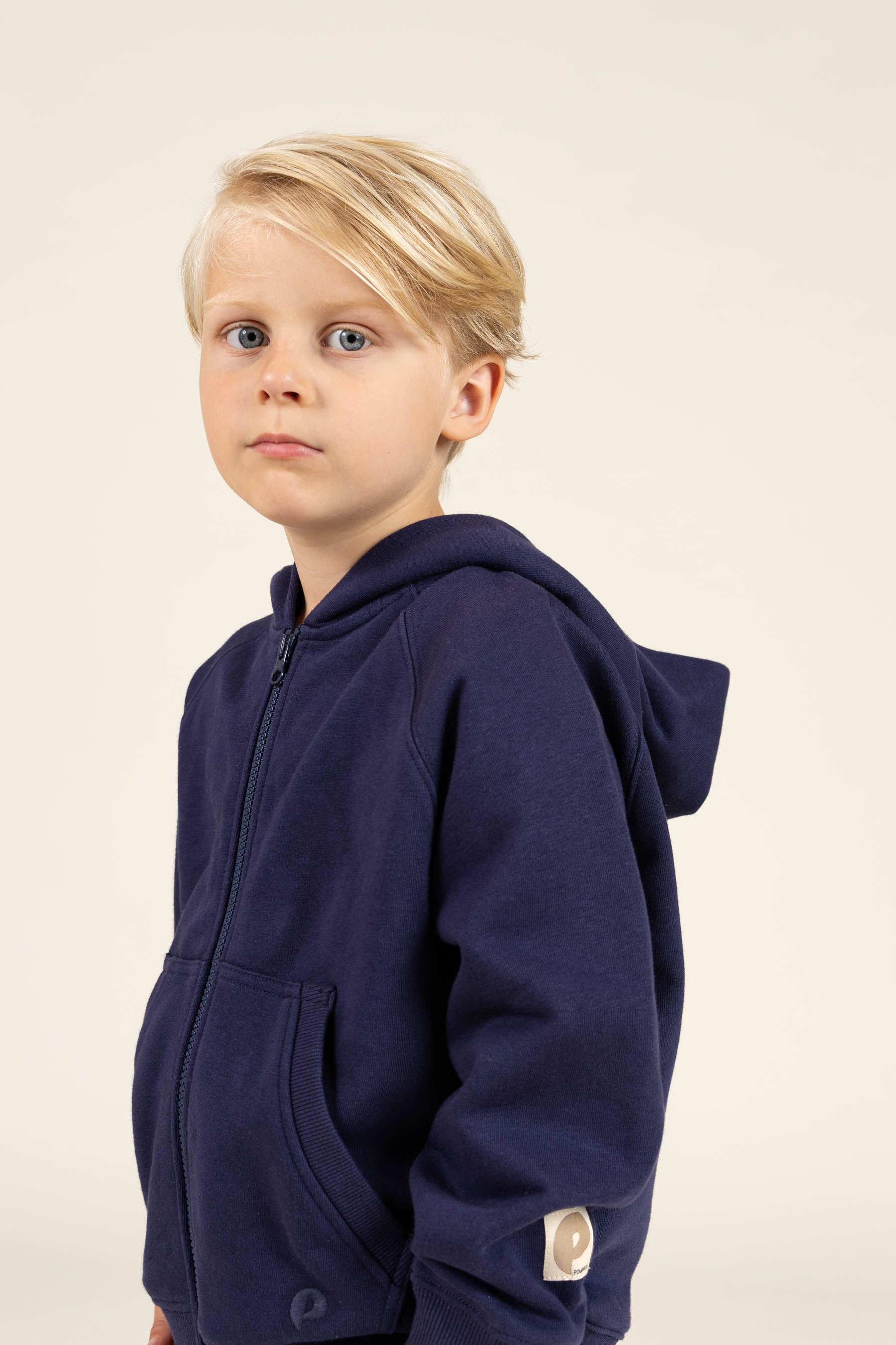 Classic Zip Hoodie - Kids - Navy | 100217 Felix