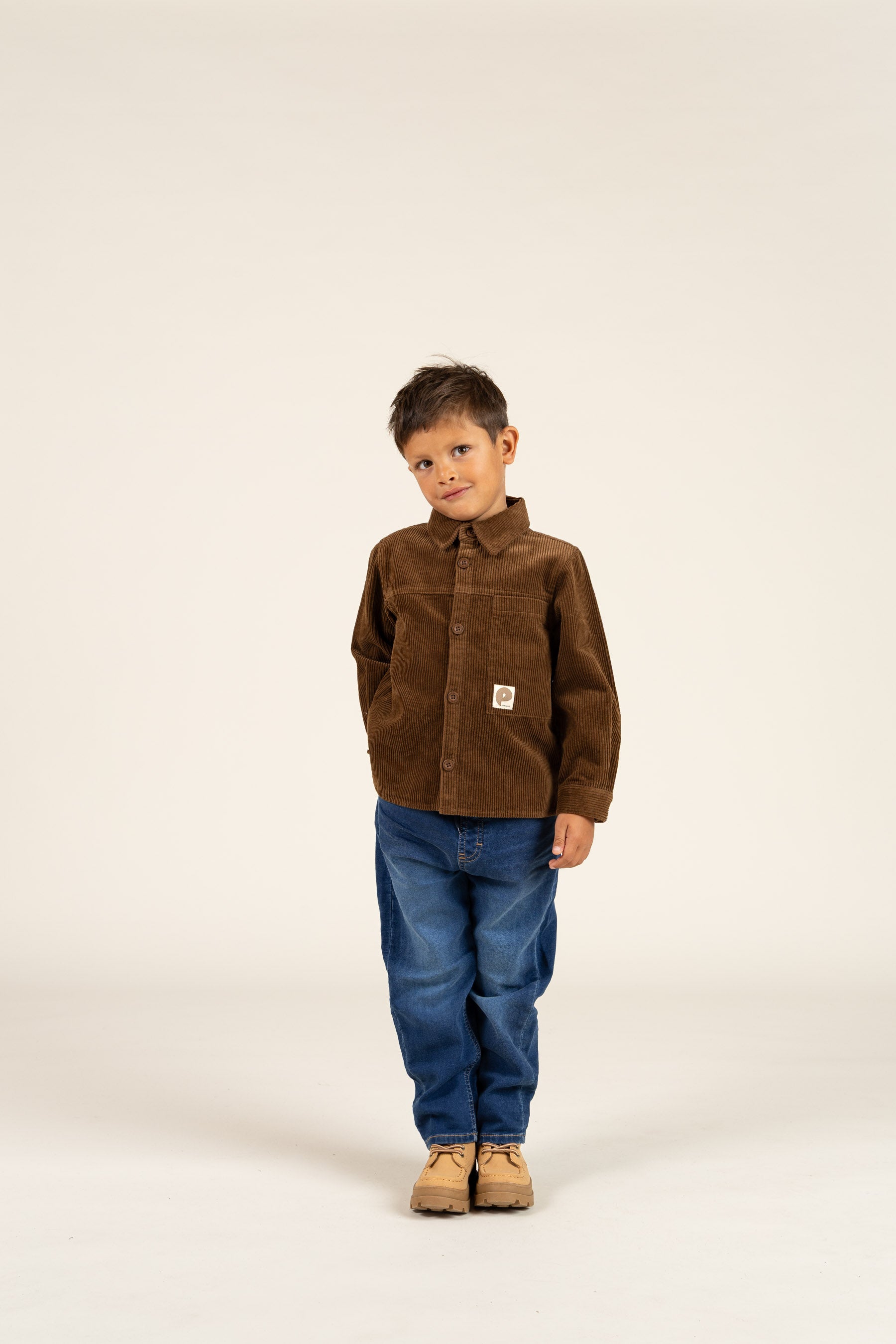 Corduroy Overshirt - Kids - Coffee | 100598 Jace