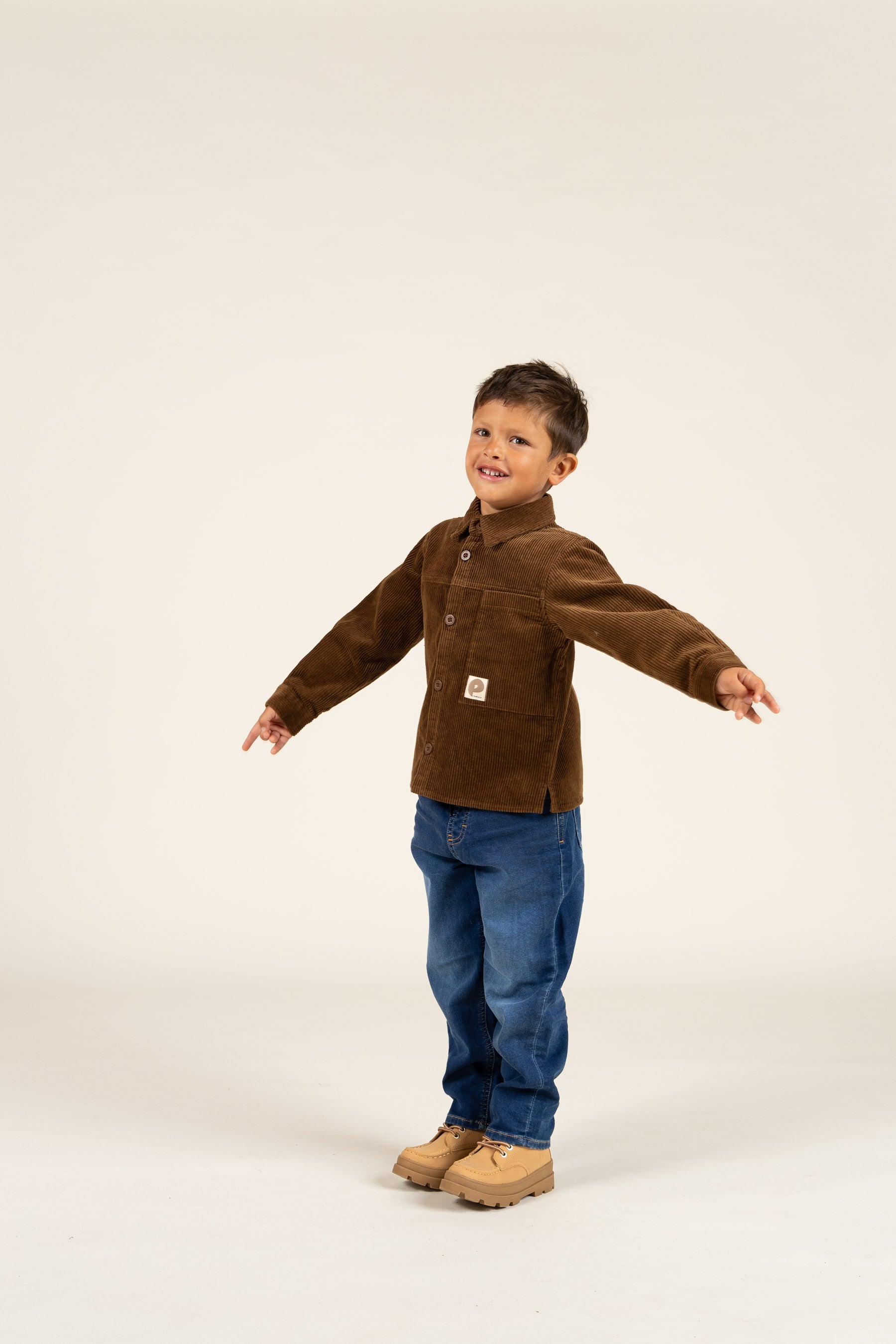 Corduroy Overshirt - Kids - Coffee | 100598 Jace