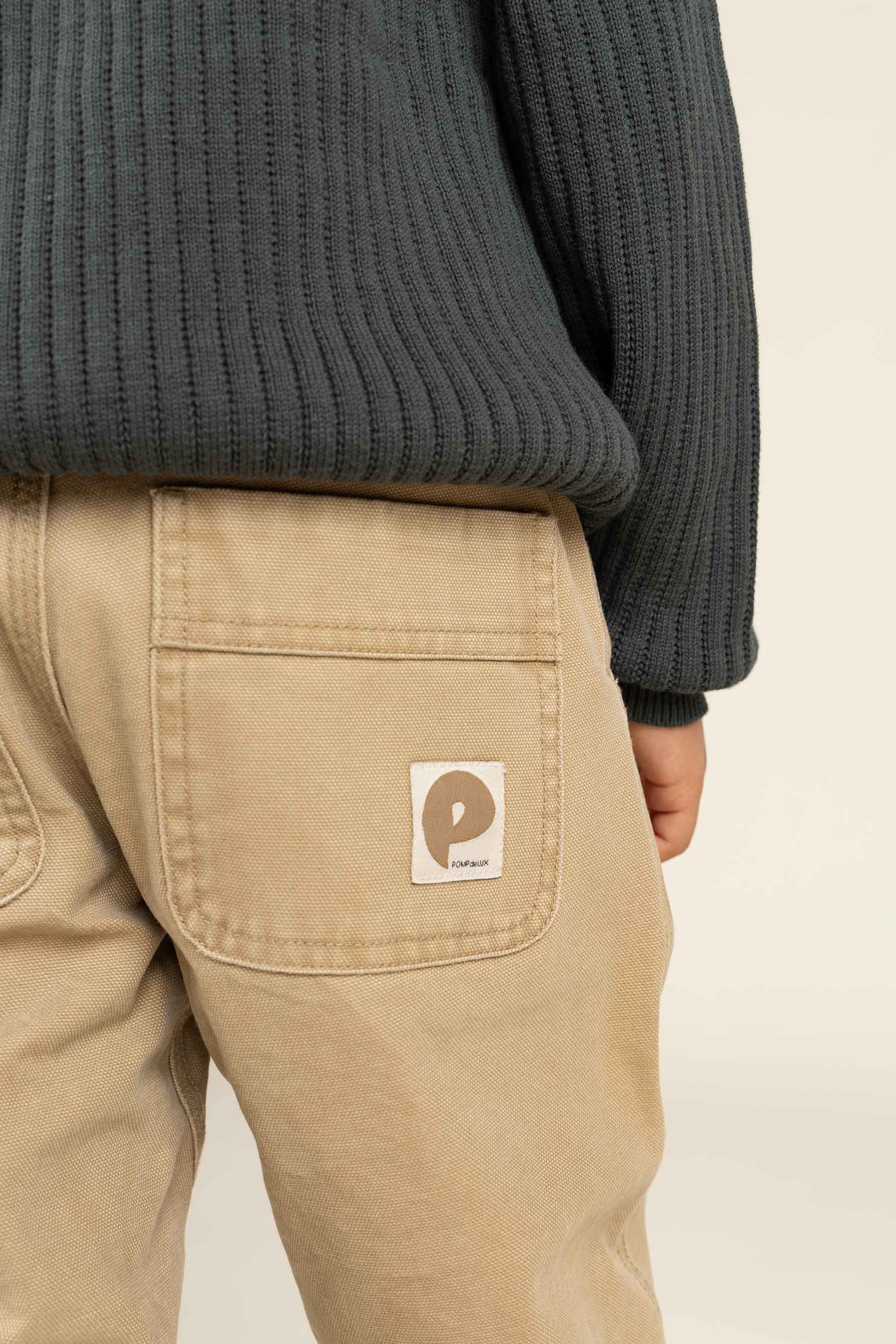 Canvas Trousers - Kids - Beige | 100114 Dereck