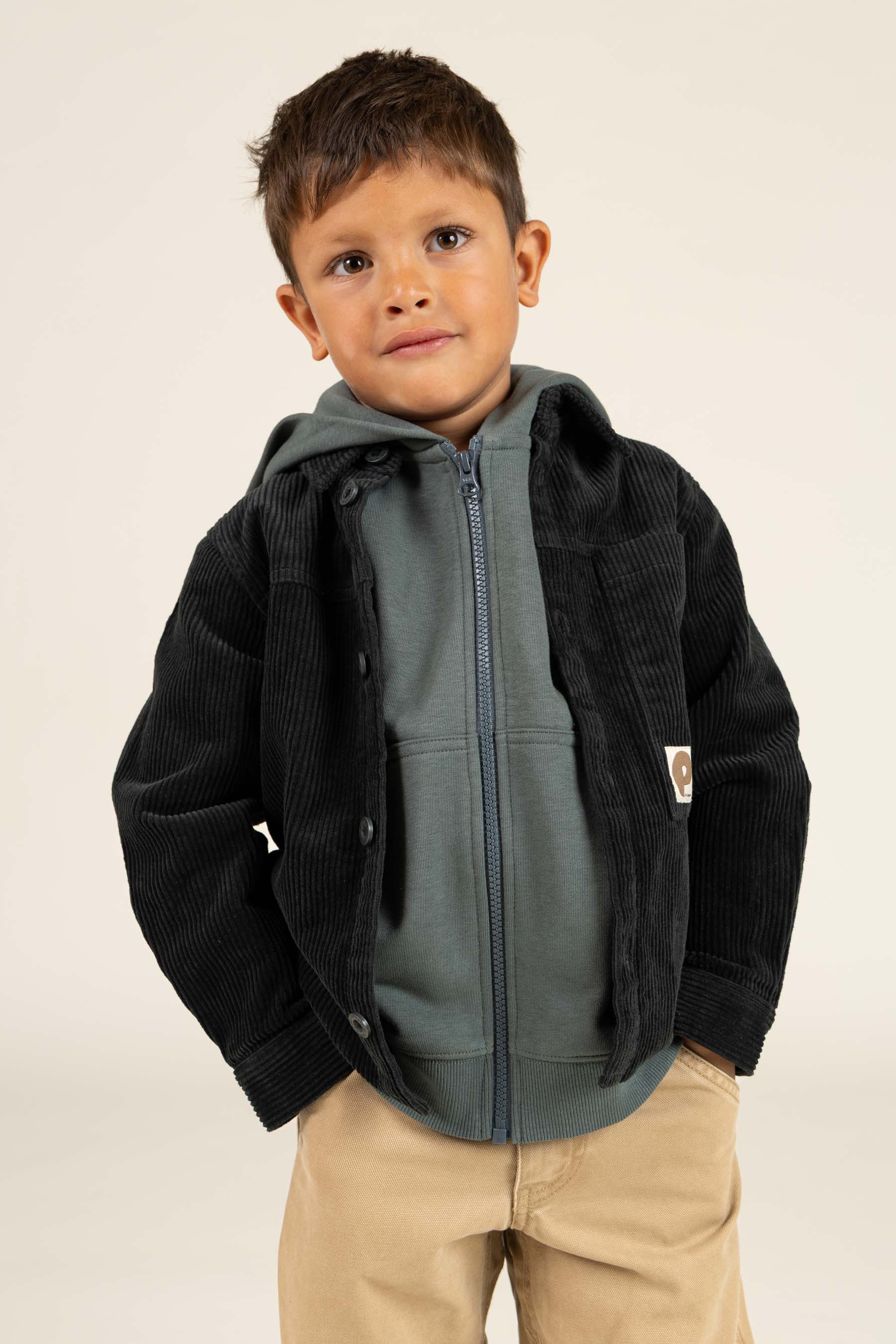 Corduroy Overshirt - Kids - Forest Green | 100596 Jace
