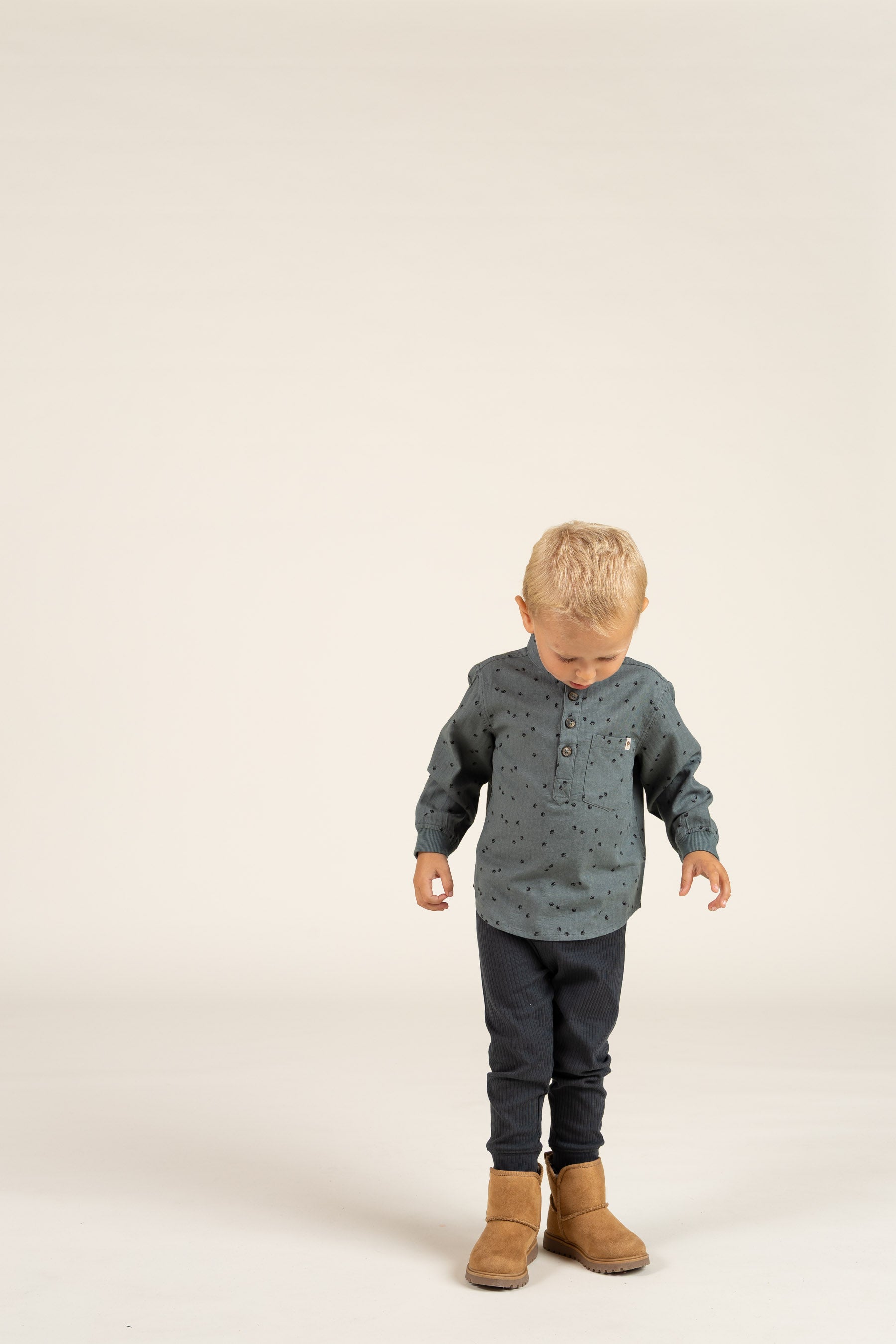 Cotton Rib pants - Kids - Forest Green | 100572 Manson
