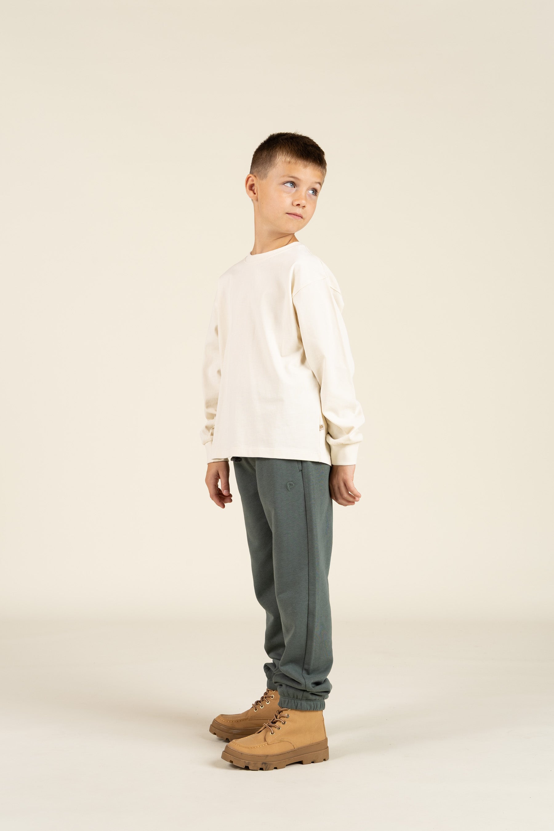 Oversized Long Sleeve T-shirt - Tween - Off White | 100853 August
